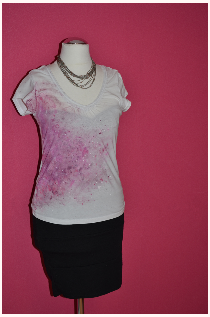 Werbung, die bewegt, und ihr Ergebnis: Galaxy-Shirt-DIY