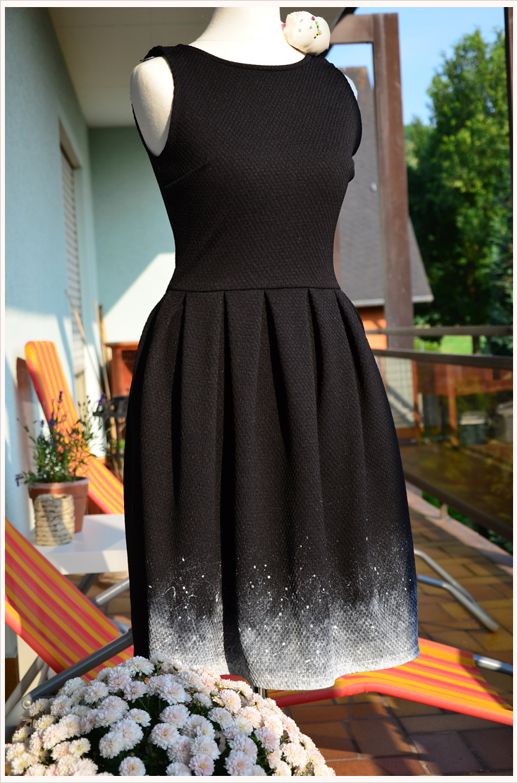 Refashioned black dress