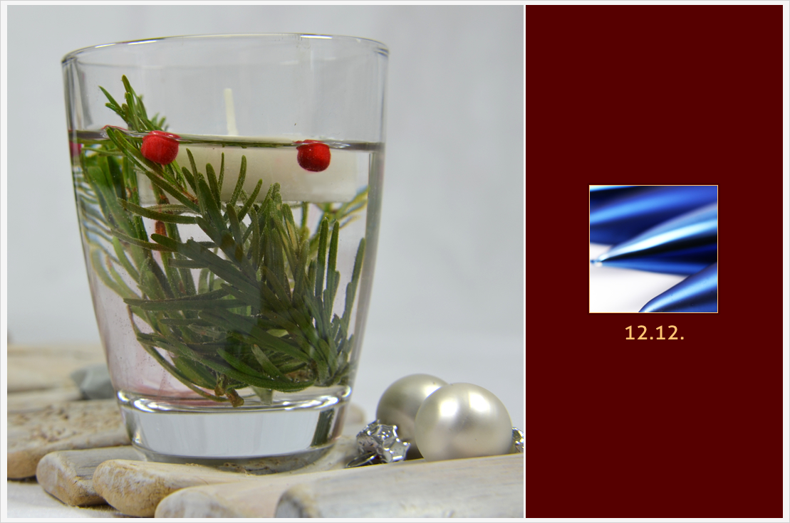 Der a-little-fashion-Adventskalender: 12. Dezember - Tischdeko-Idee mit Schwimmkerzen