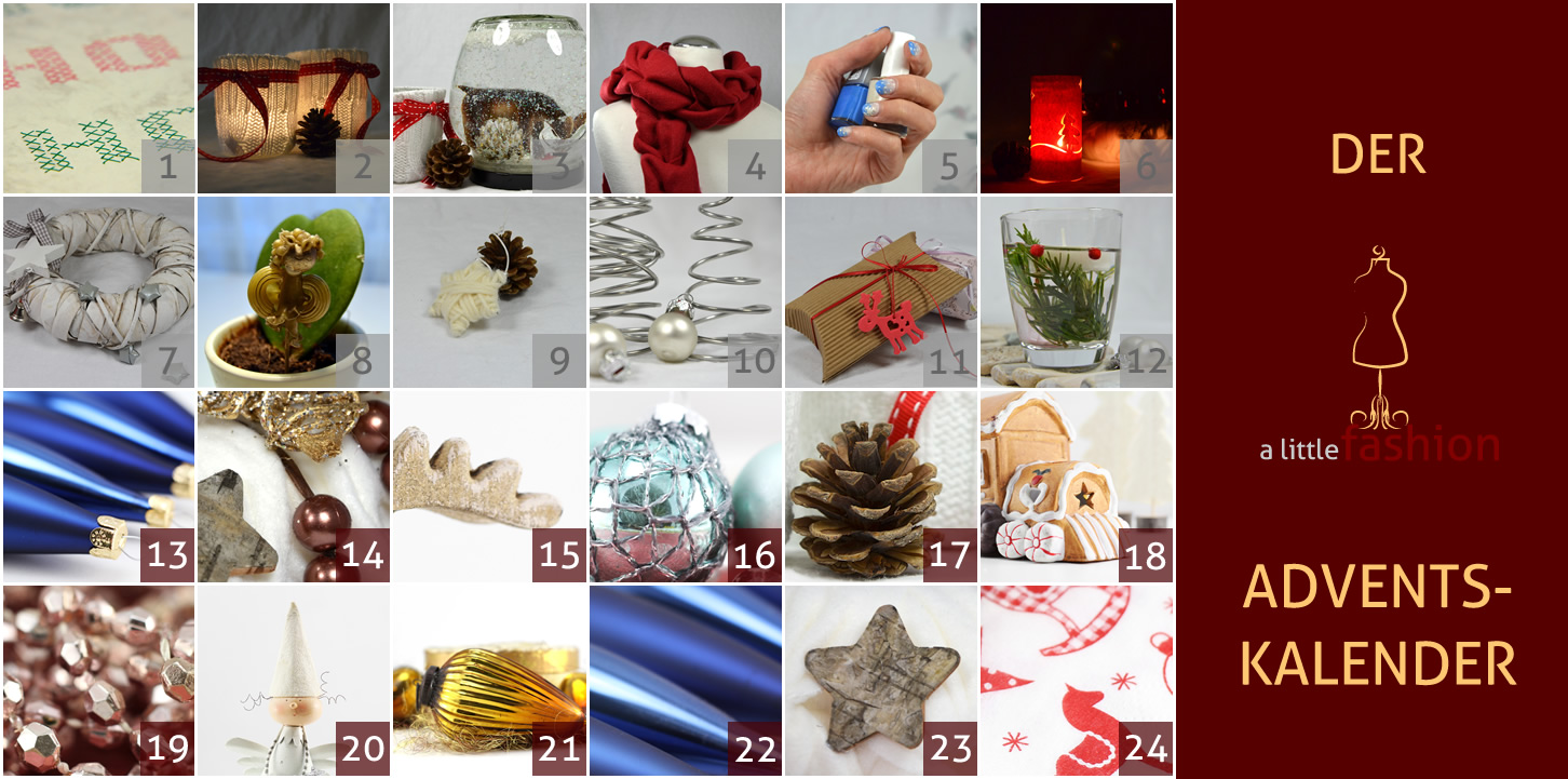 Der a-little-fashion-Adventskalender: 12. Dezember  - Tischdeko-Idee mit Schwimmkerzen