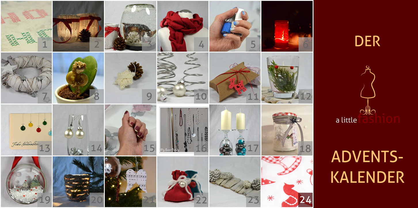 Der a-little-fashion-Adventskalender: 23. Dezember  - Tischläufer aus Treibholz