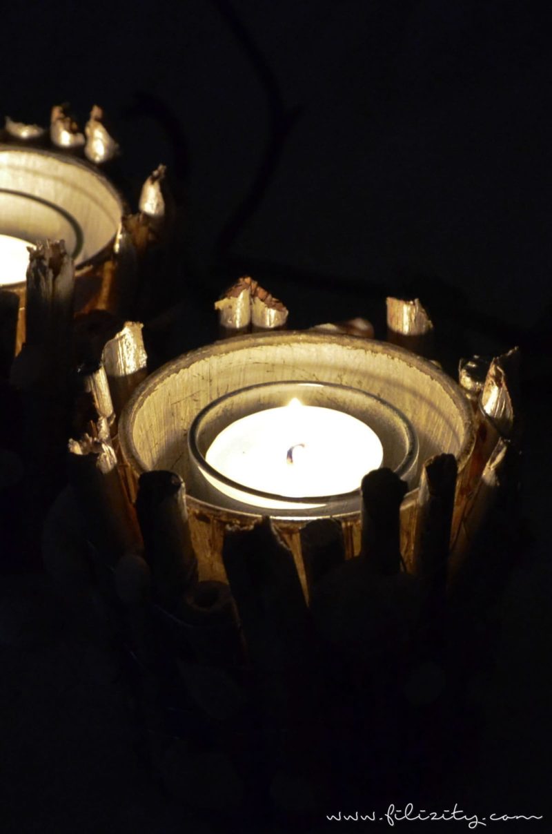 Maritime Windlichter mit Muscheln und Holz | Filizity.com