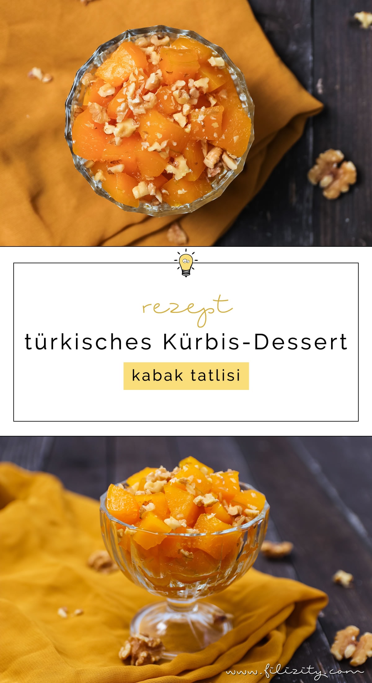 Türkisches Kürbis-Dessert (Kabak Tatlisi) | Filizity.com | Food-Blog ...