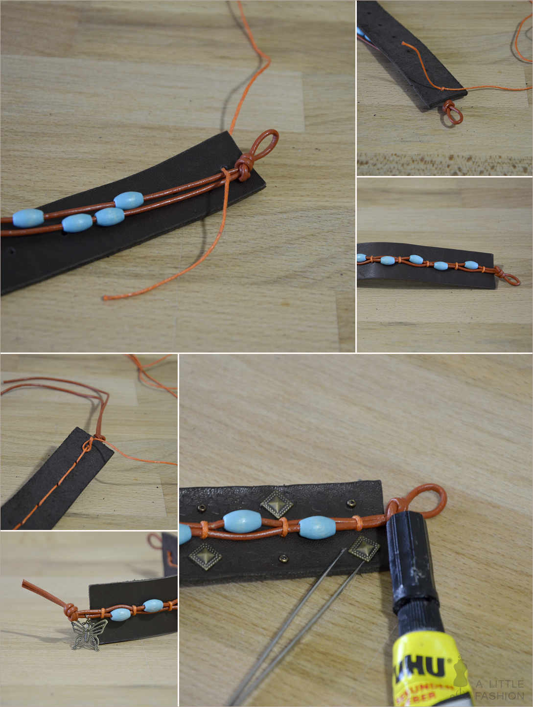DIY: Boho-Armband aus Leder