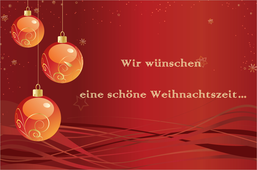 Wir wünschen schon mal eine schöne Weihnachtszeit...