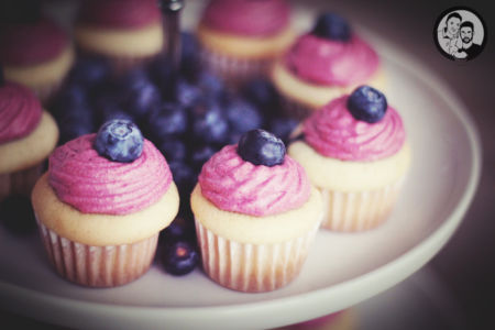 Blaubeer Cupcakes