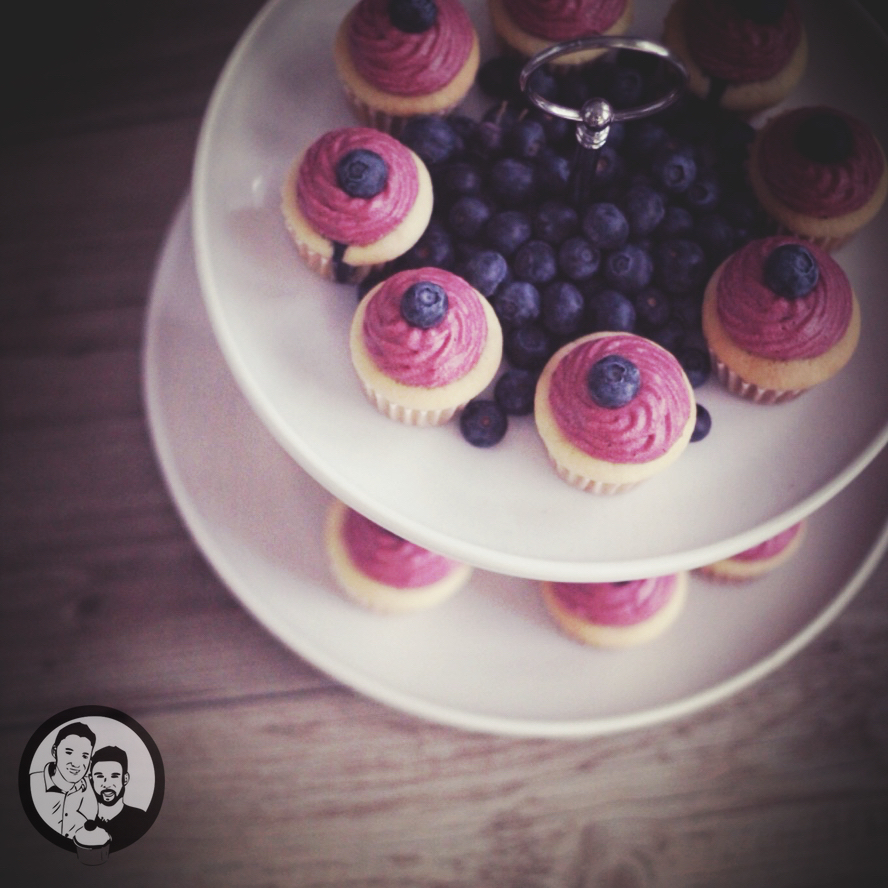 Blaubeer Cupcakes