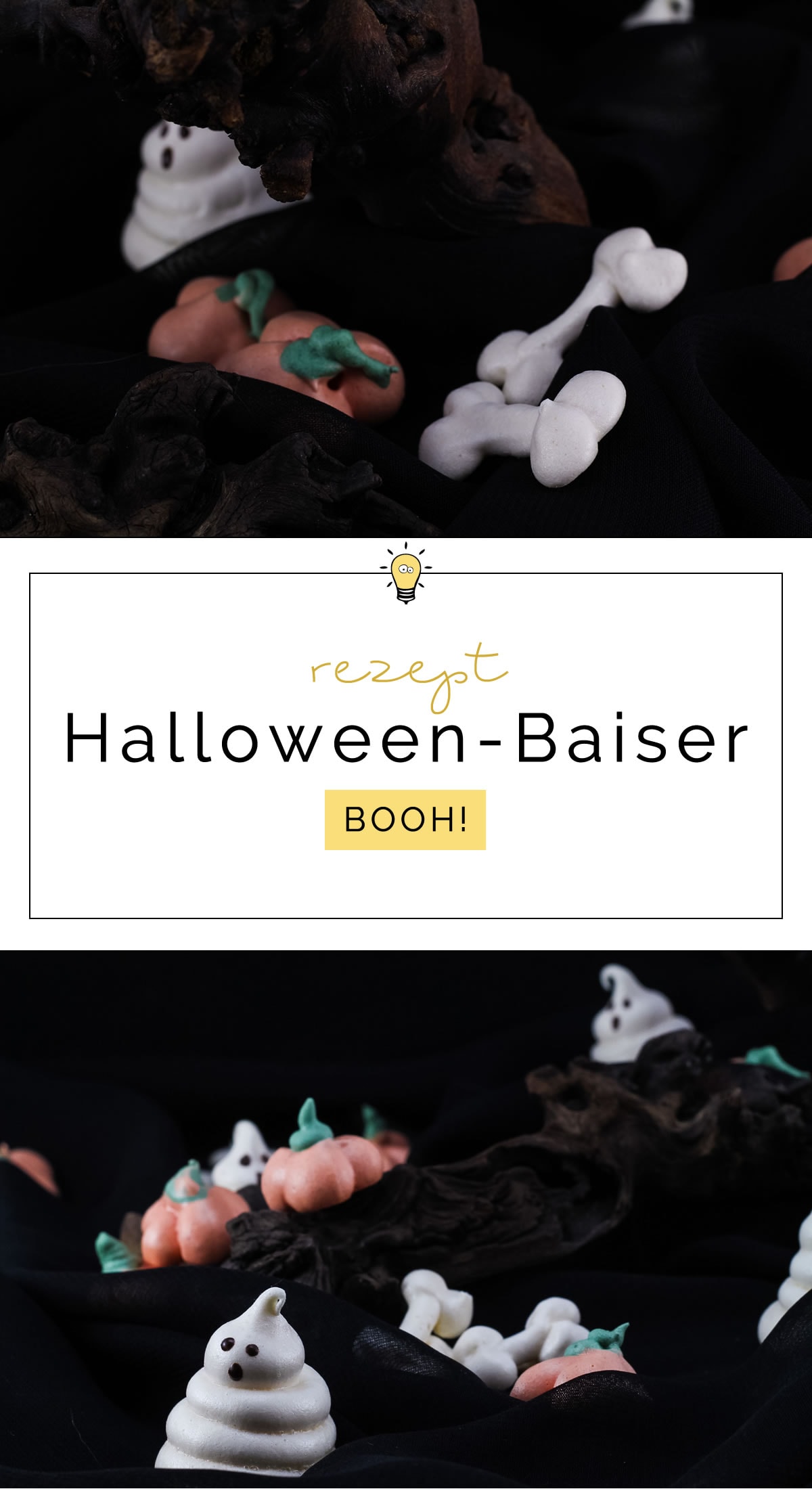 Halloween-Rezept: Baiser Geister, Kürbisse und Knochen - BOOH! | Filizity.com | Food-Blog aus Koblenz #halloween
