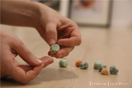 Kette, accessoires, Schmuck, Halskette, Fashion, Style, Sommer, Hippie, Boho, Selbstgemacht, Fräulein Coquetterie, DIY, Doityourself, Do it yourself, basteln, craft, crafty, Edelstein, Halbedelsteine, Schmuckdraht, Silber, bunt, Mode, modisch, hippiekette, bohoschmuck