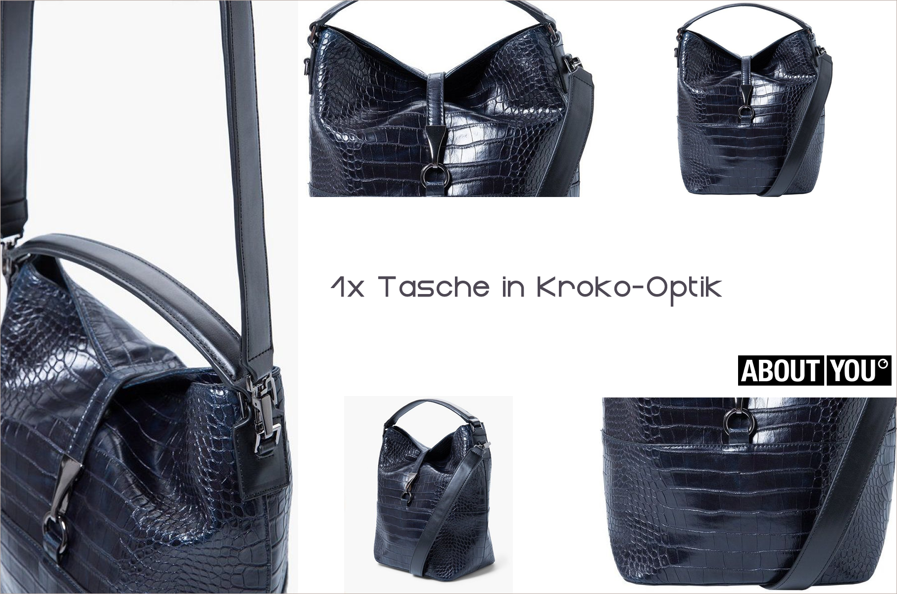 Gewinne eine Tasche in Kroko-Optik von About You | A Little Fashion | https://www.filizity.com/fashion/alittlefashion-geburtstagssause-giveaway-3