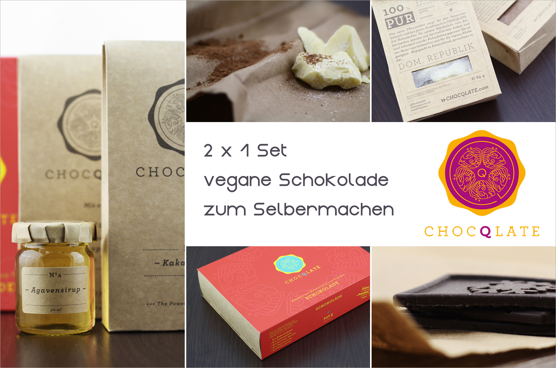 Gewinnt 2x 1 Set ChocQlate vegane Schokolade zum Selbermachen! | https://www.filizity.com/food/alittlefashion-geburtstagssause-giveaway-5