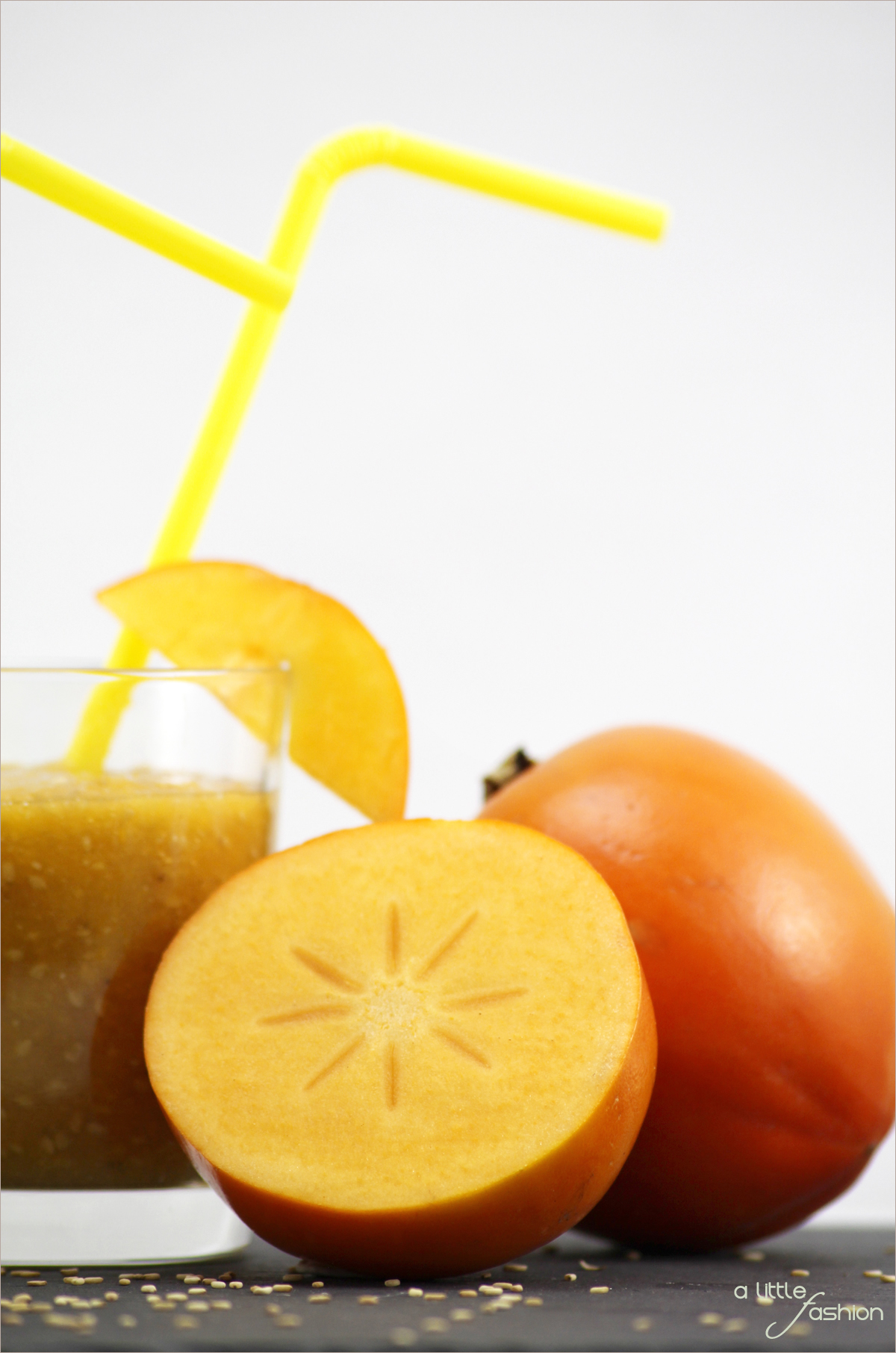 Himmlische Smoothies mit Kaki | A Little Fashion | https://www.filizity.com/rezepte/kaki-smoothies
