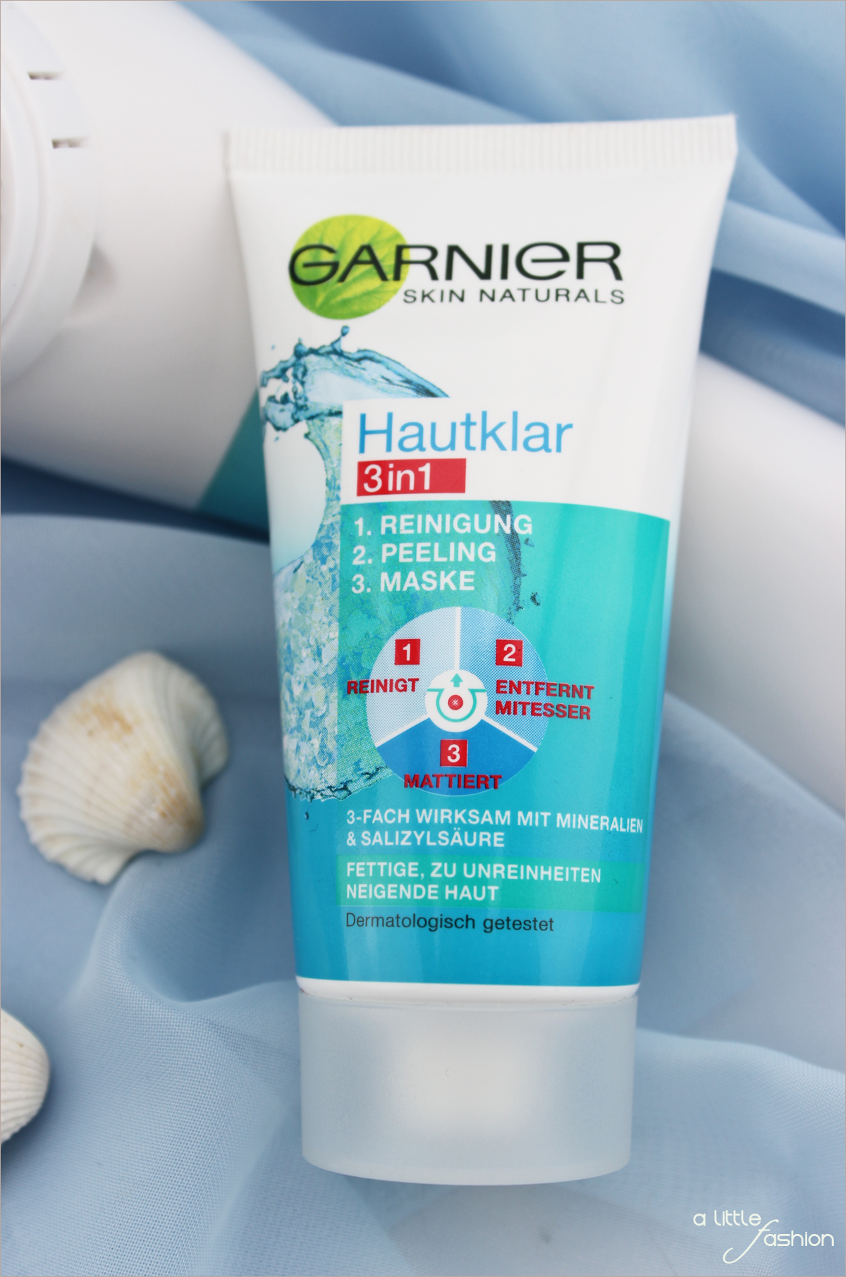 Garnier Hautklar 3in1 - Reinigung + Peeling + Maske | A Little Fashion | https://www.filizity.com/beauty/garnier-hautklar-3in1-reinigung-peeling-maske