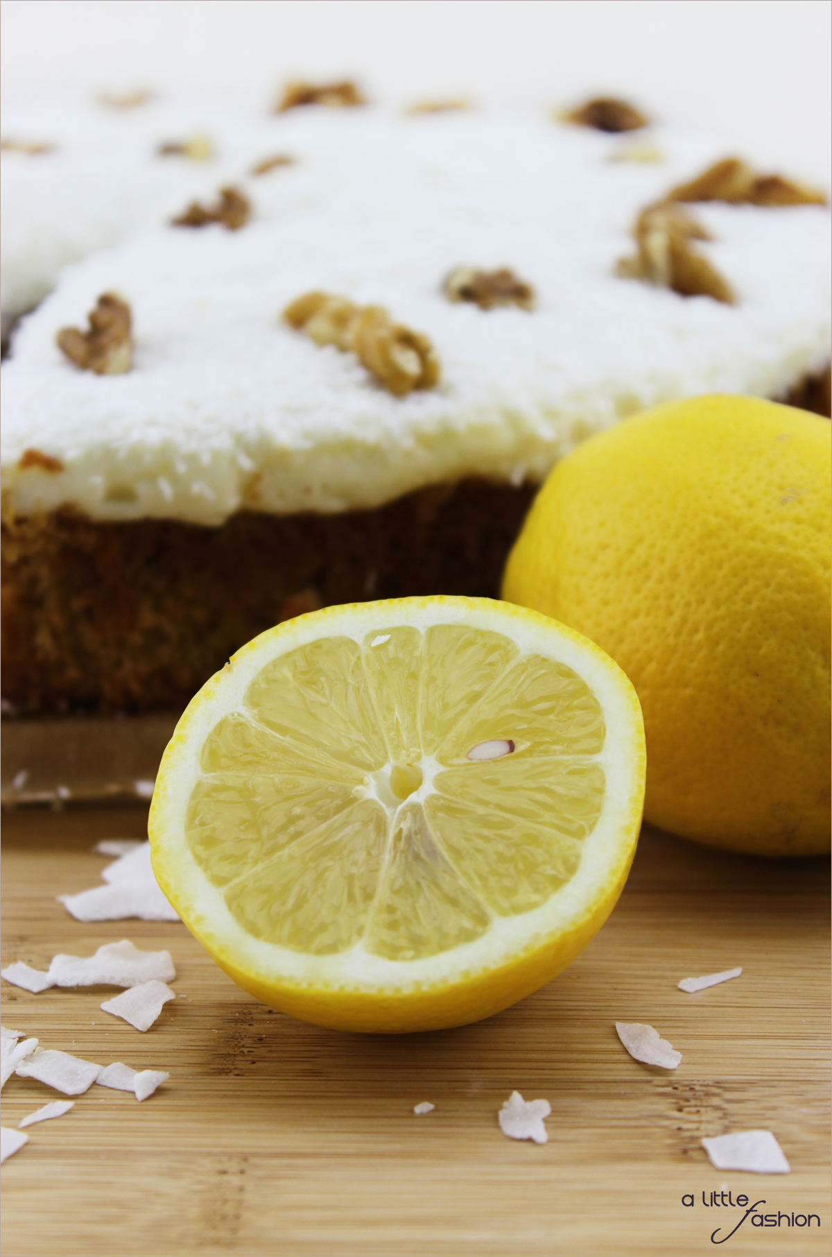 Möhren-Walnuss-Torte mit Zitronentopping - Filizity.com