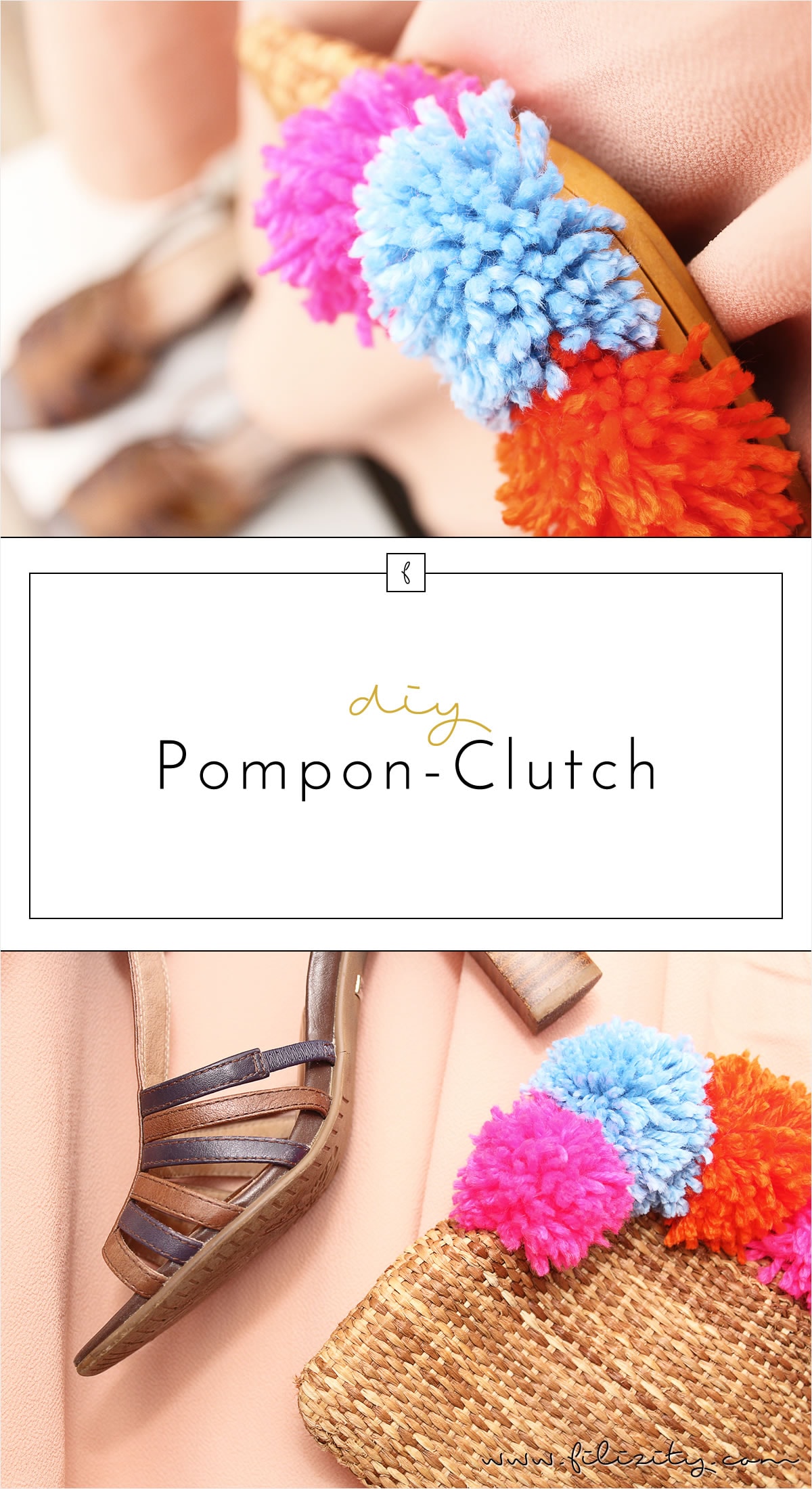 It Piece Pom Pon Clutch selber machen