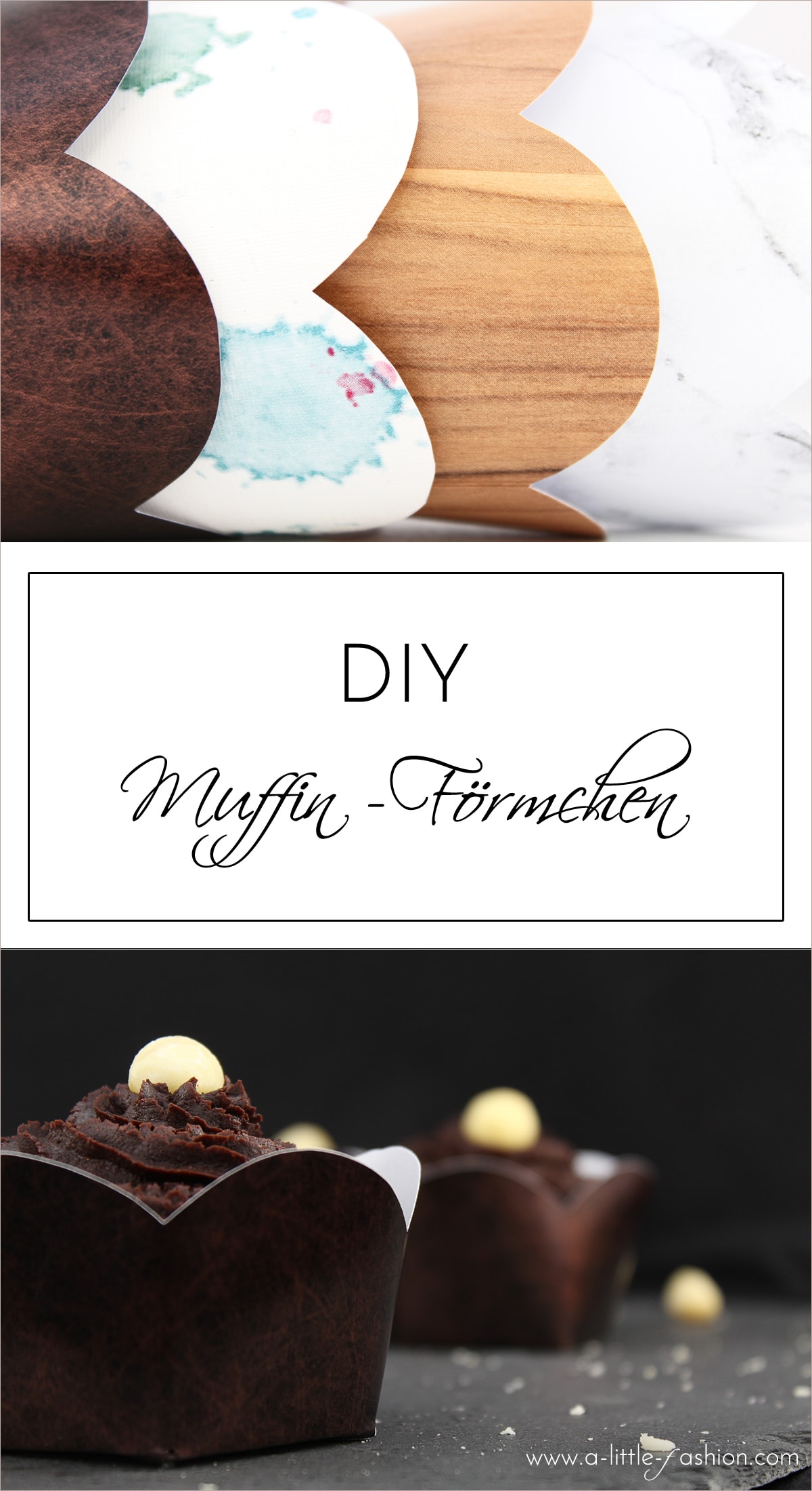 DIY-Cupcake- & Muffin-Förmchen mit Klebefolien