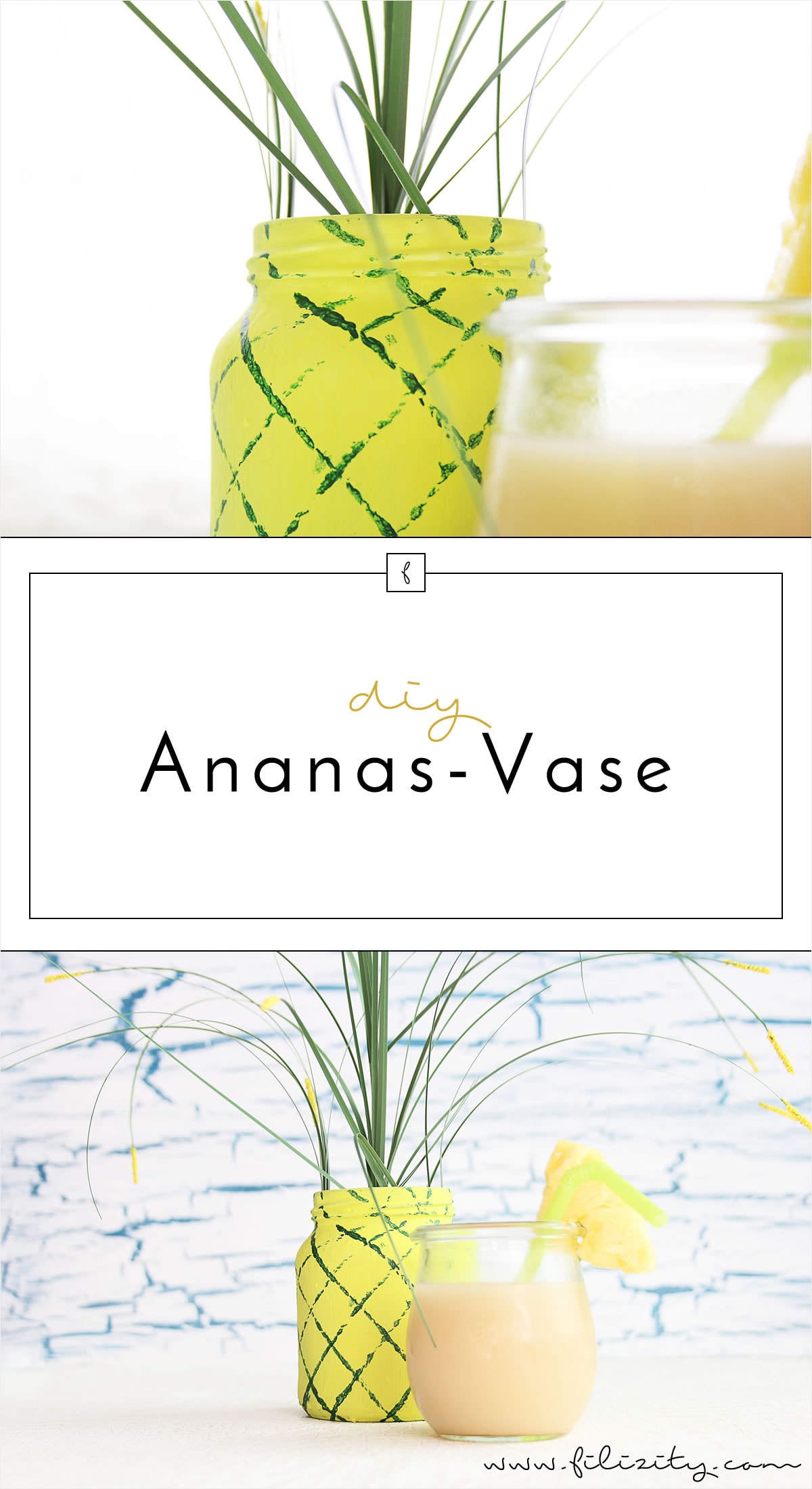 Sommer-Party: DIY Ananas-Vase | A Little Fashion