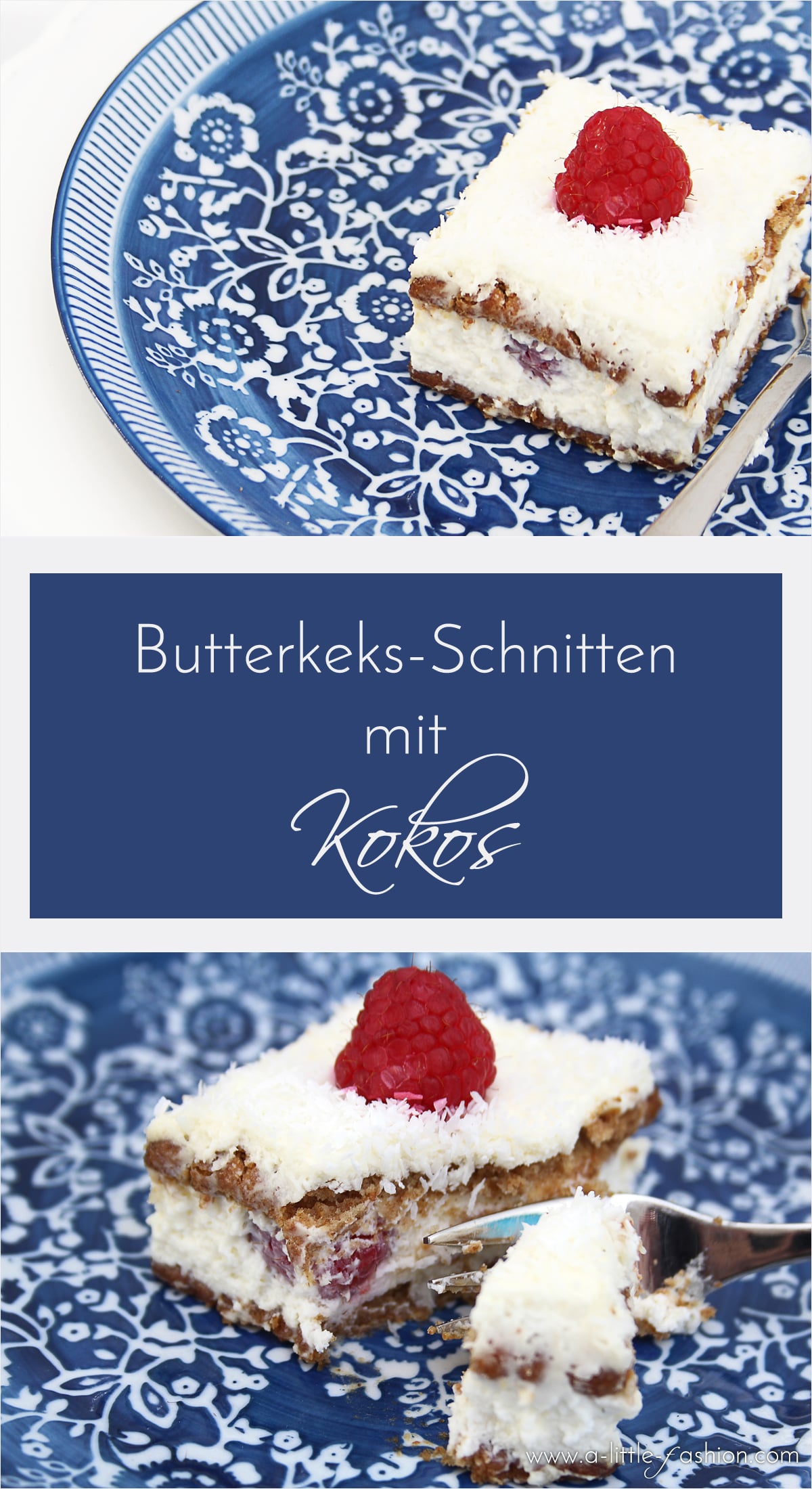 Cremig-frisches no bake Sommer-Dessert: Butterkeks-Quark-Schnitten