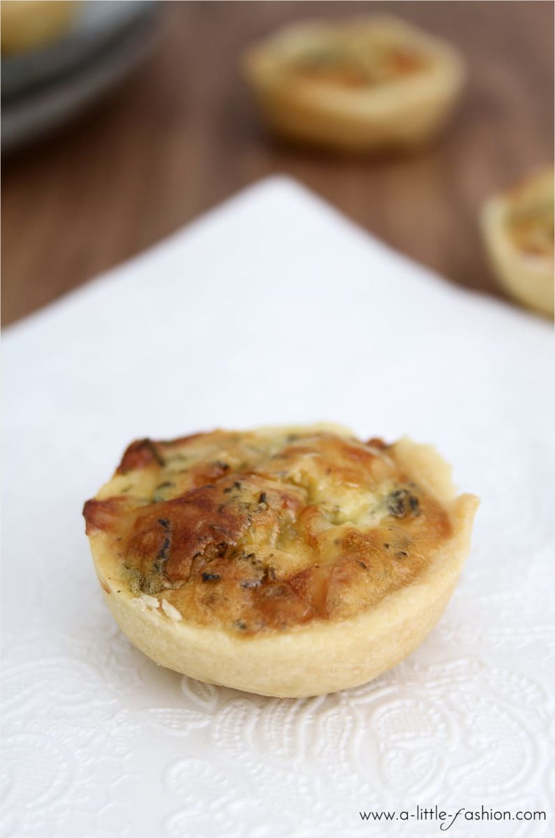 Mini-Quiches mit Frischkäse - Filizity.com
