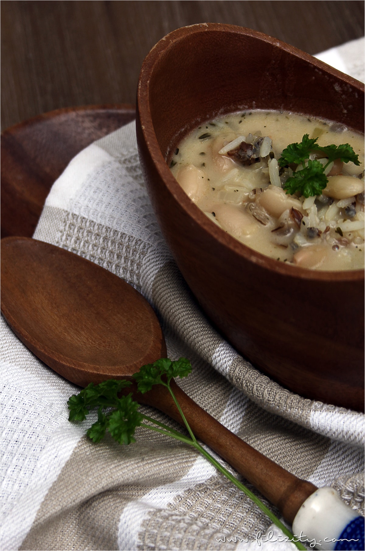 Soulfood-Rezept: Wildreis-Bohnen-Suppe