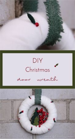 DIY Christmas wreath with berries