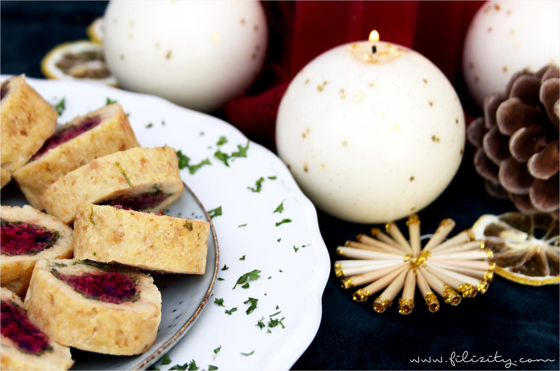 Weihnachtliche Serviettenknödel mit Rote-Bete-Zimt-Füllung - Unvergessliche Momente mit Vitamix