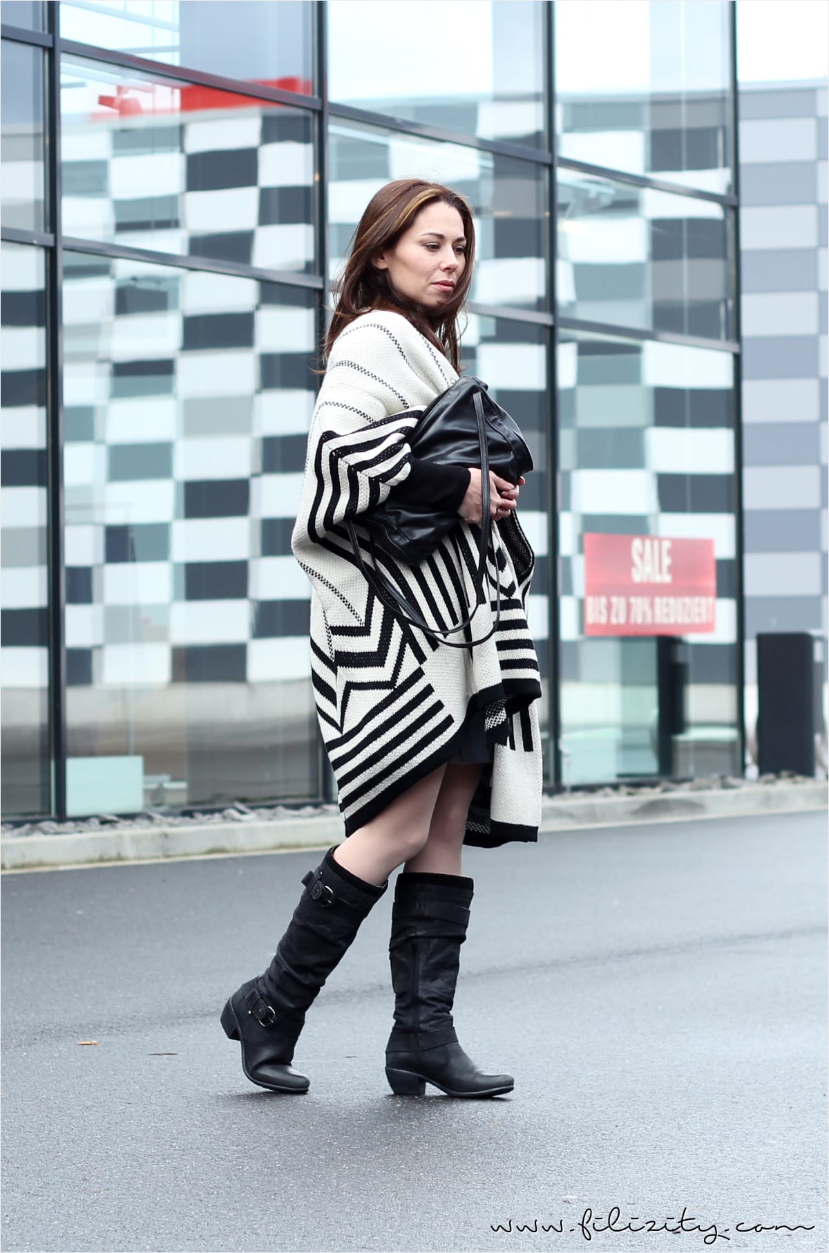 Winter-Outfit mit Basefield-Cape