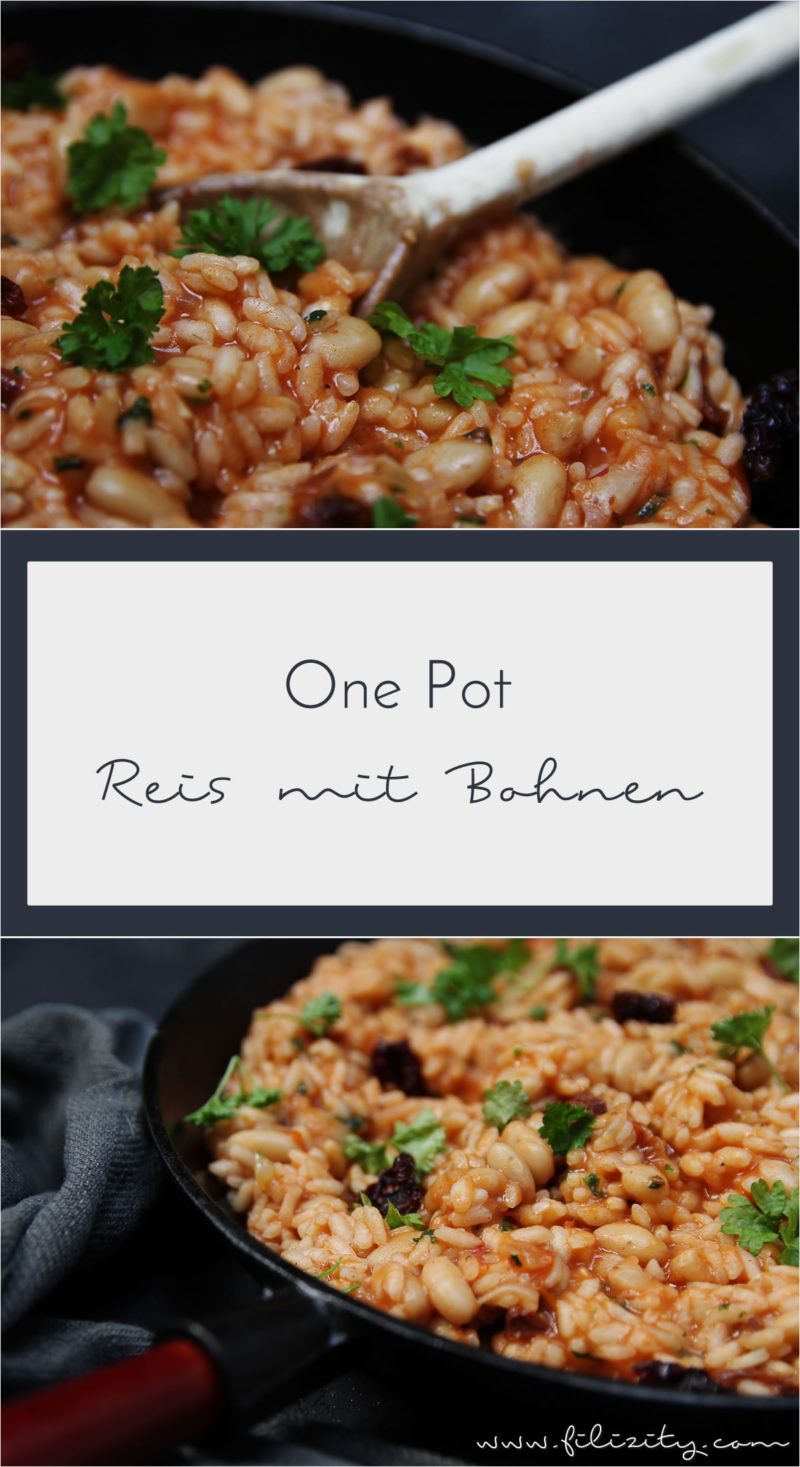 One Pot Reis mit Bohnen - Filizity.com