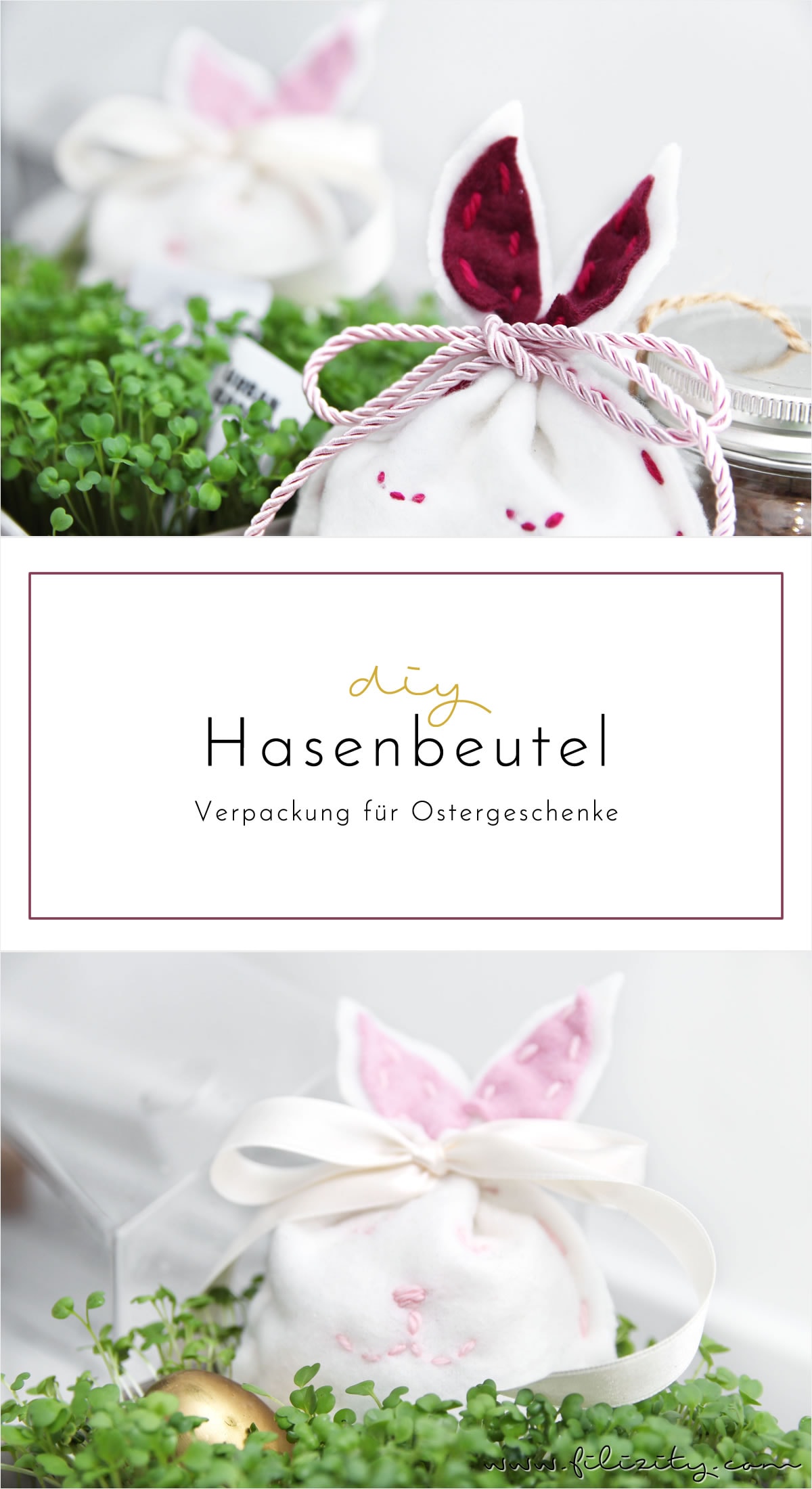 Kleine Hasenbeutel – Süße Verpackung für Ostergeschenke