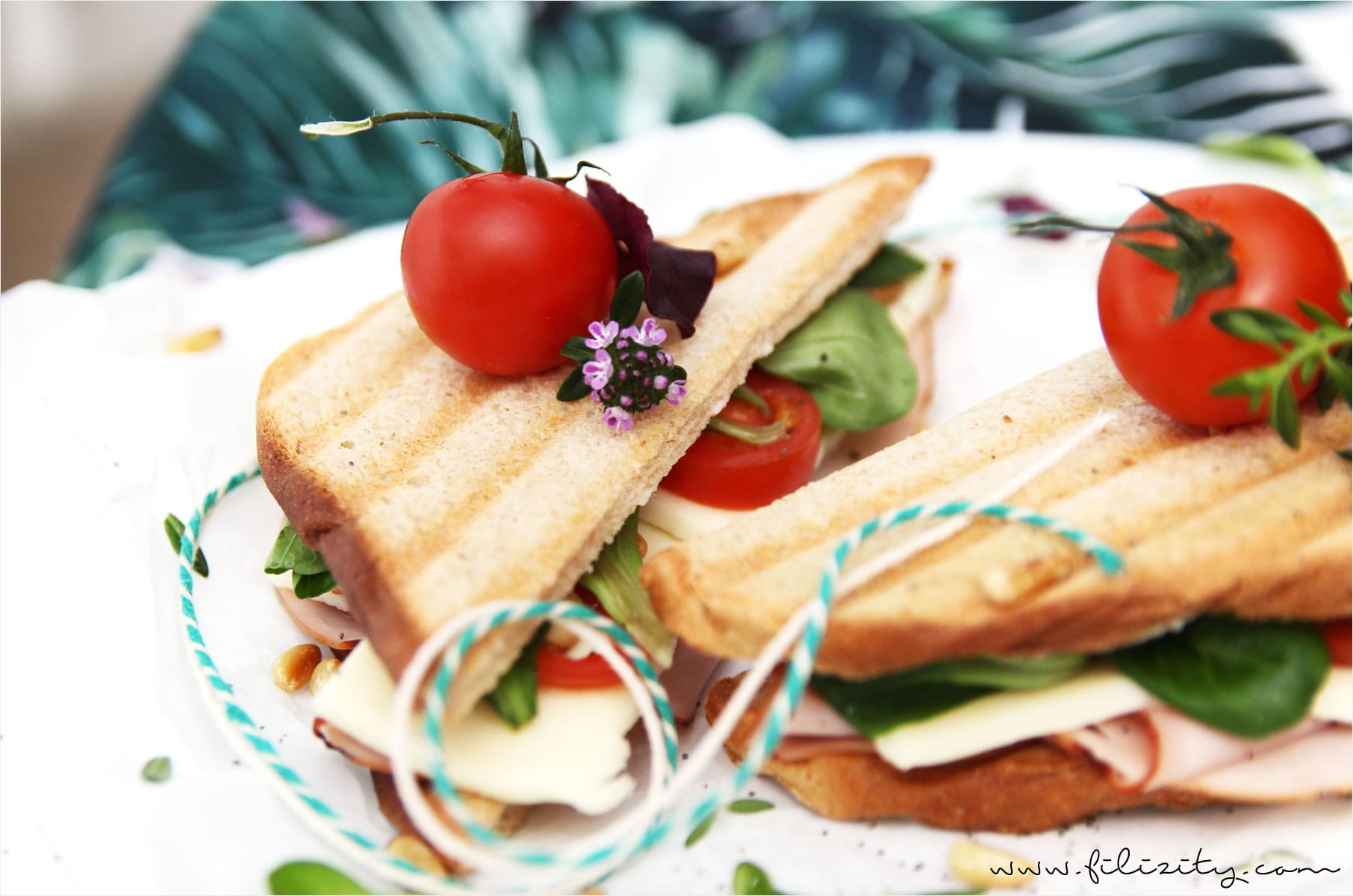 Mediterranes Sandwich mit Herta Finesse #lunchinstyle - Filizity.com