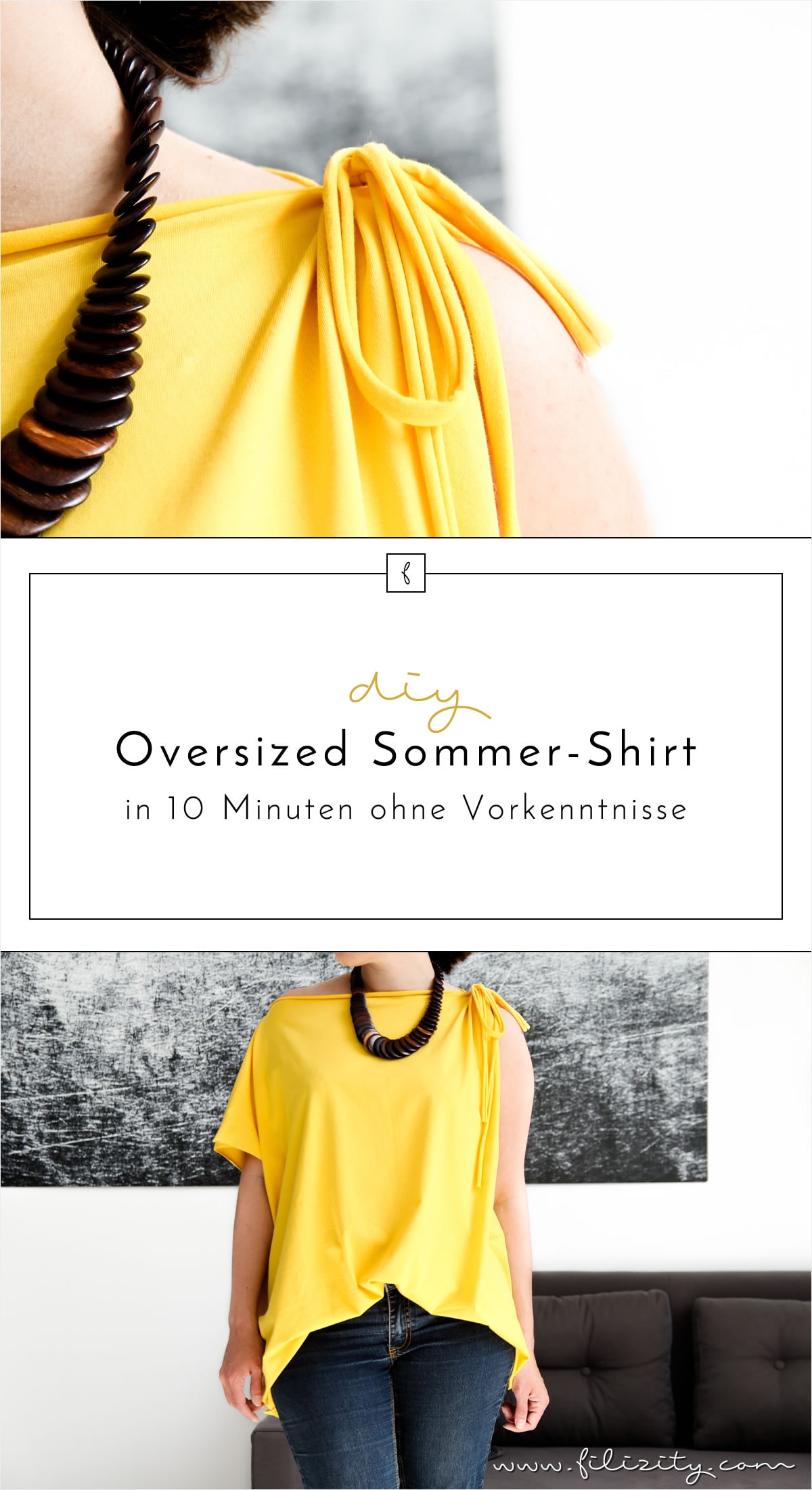 DIY: Trend-Shirt für Sommer in 10 Minuten selber nähen