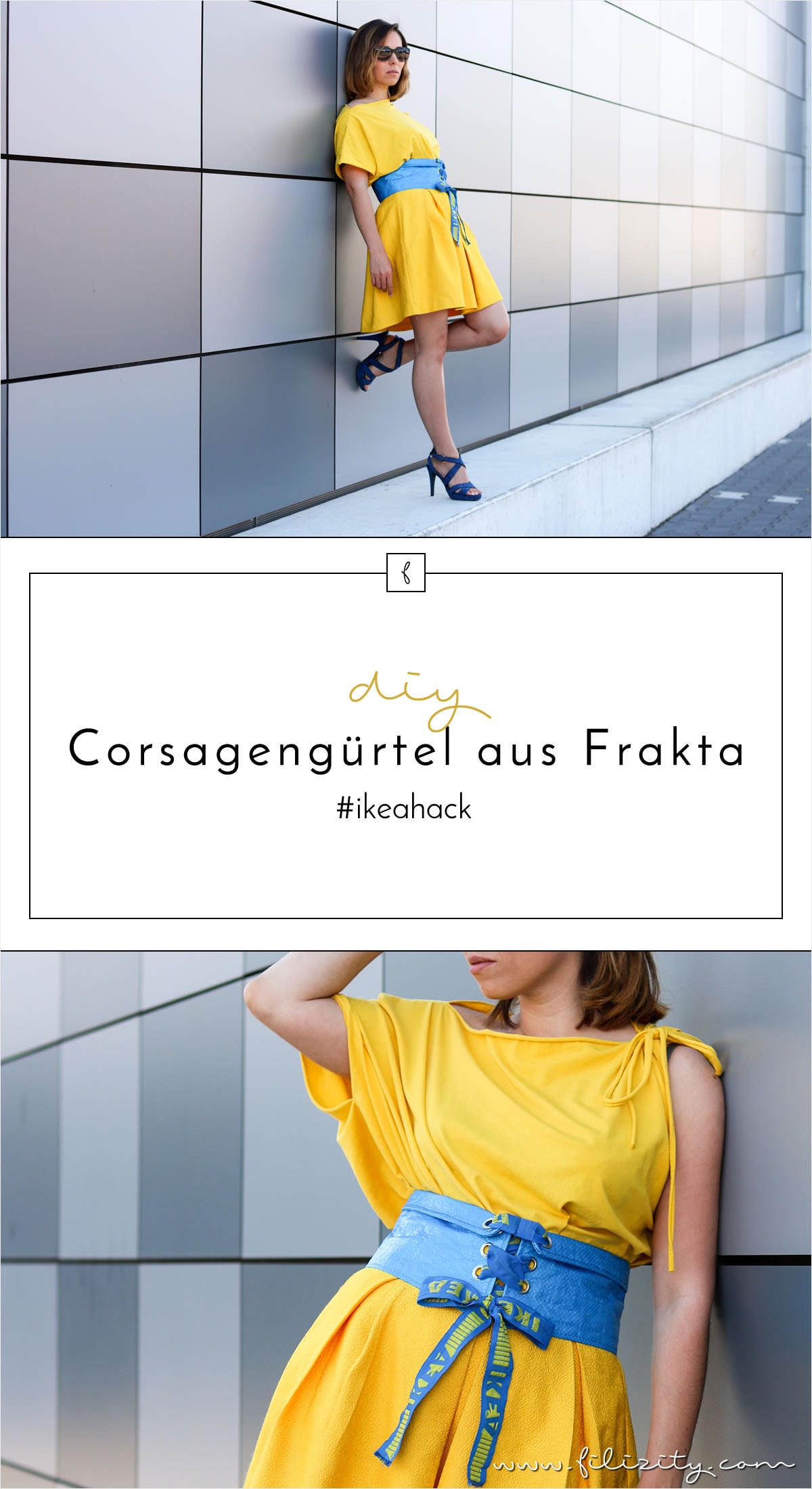 IKEA Hack: Corsagengürtel aus FRAKTA nähen