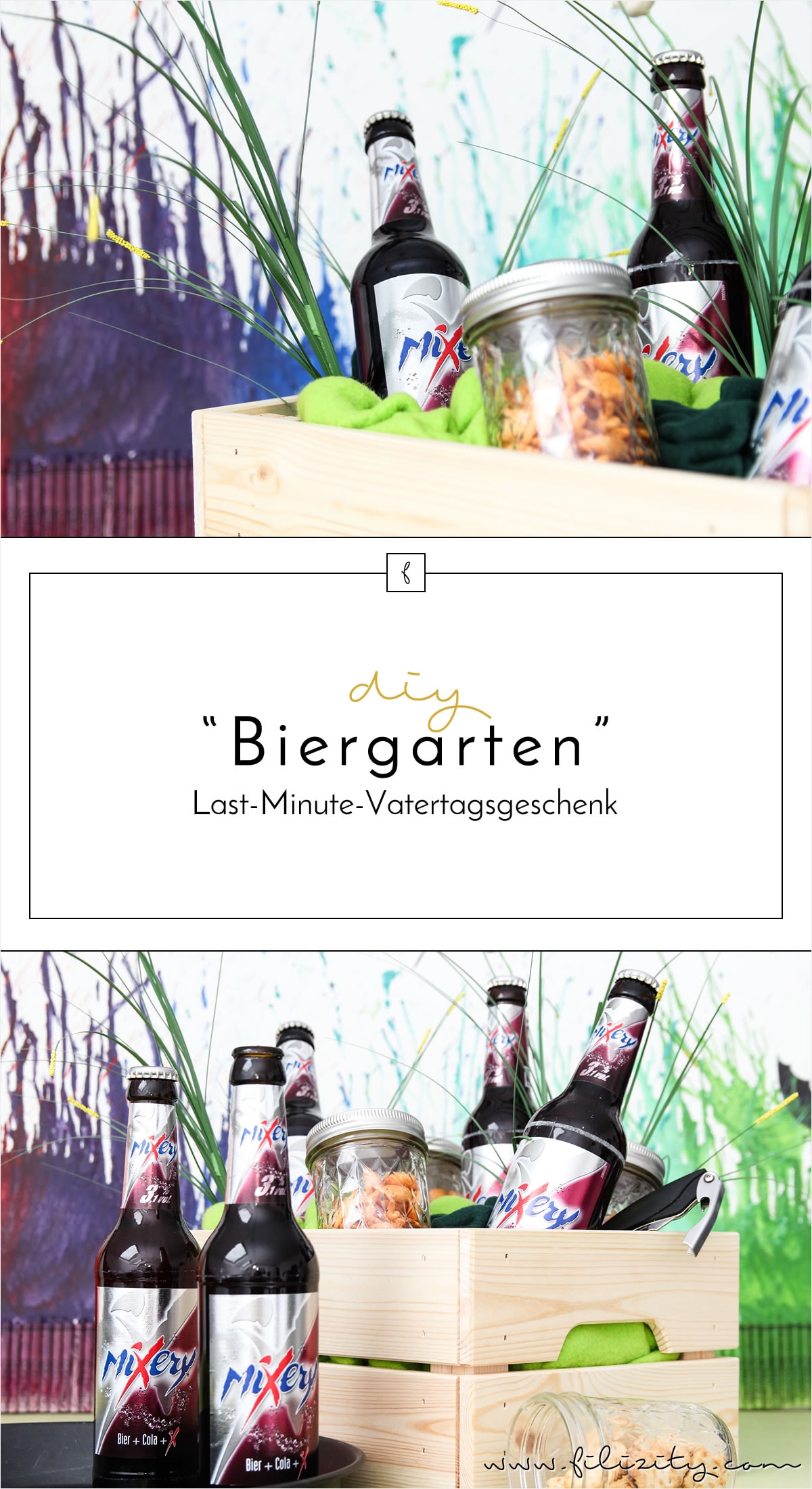 DIY "Biergarten" -  Last-Minute-Vatertagsgeschenk