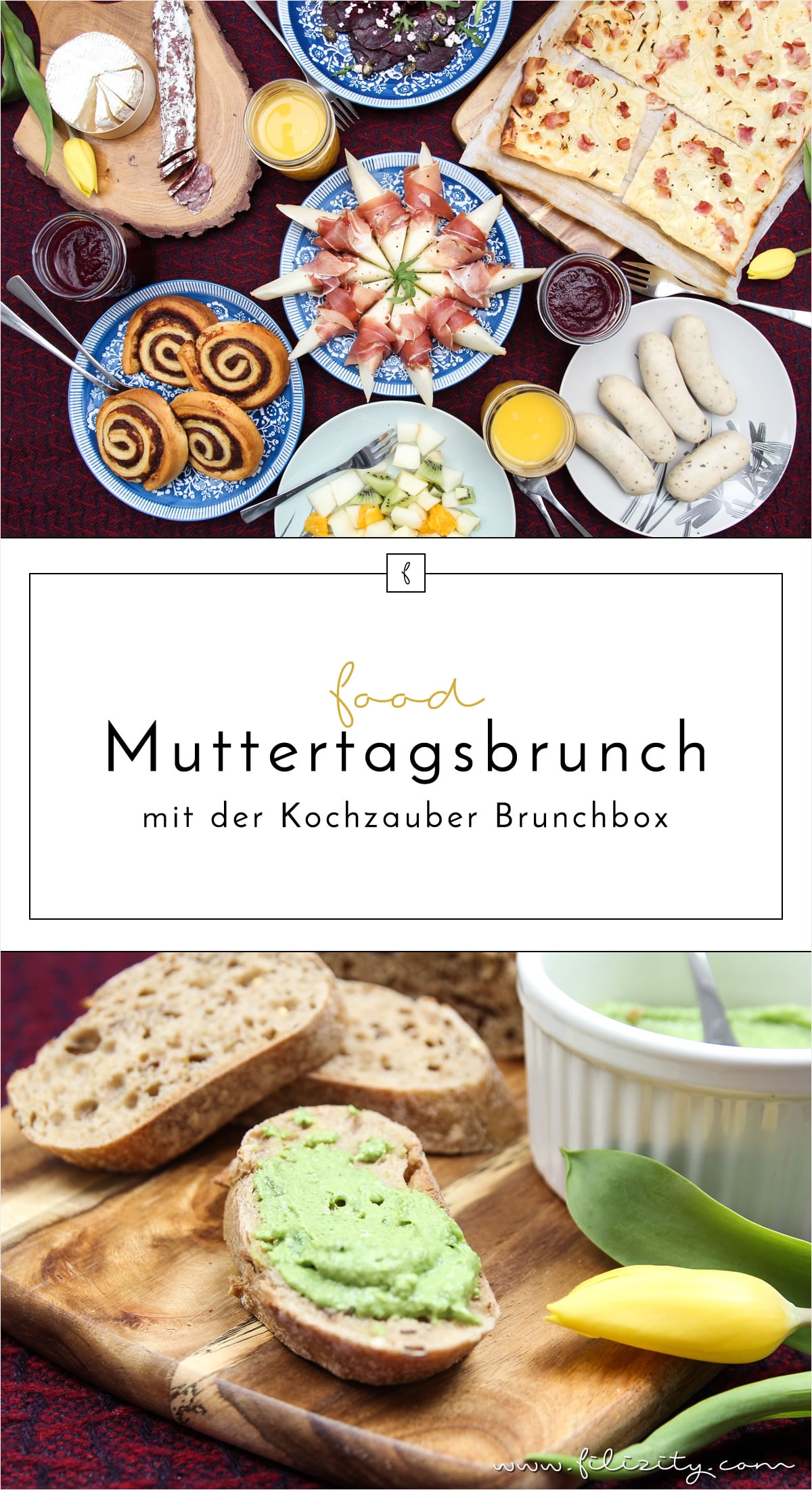 Magischer Muttertags-Brunch mit der Kochzauber Brunchbox - klassische Frühstückskomponenten und extravagante Geschmackshighlights