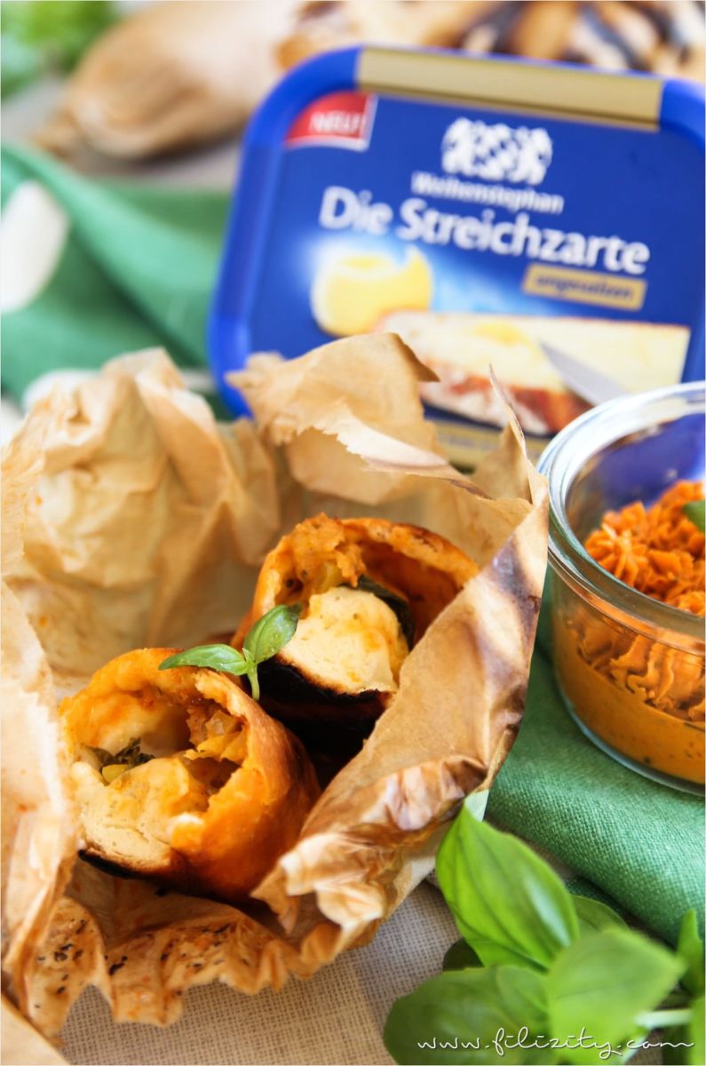 Gefüllte Grillbrote mit TomatenPaprikaButter