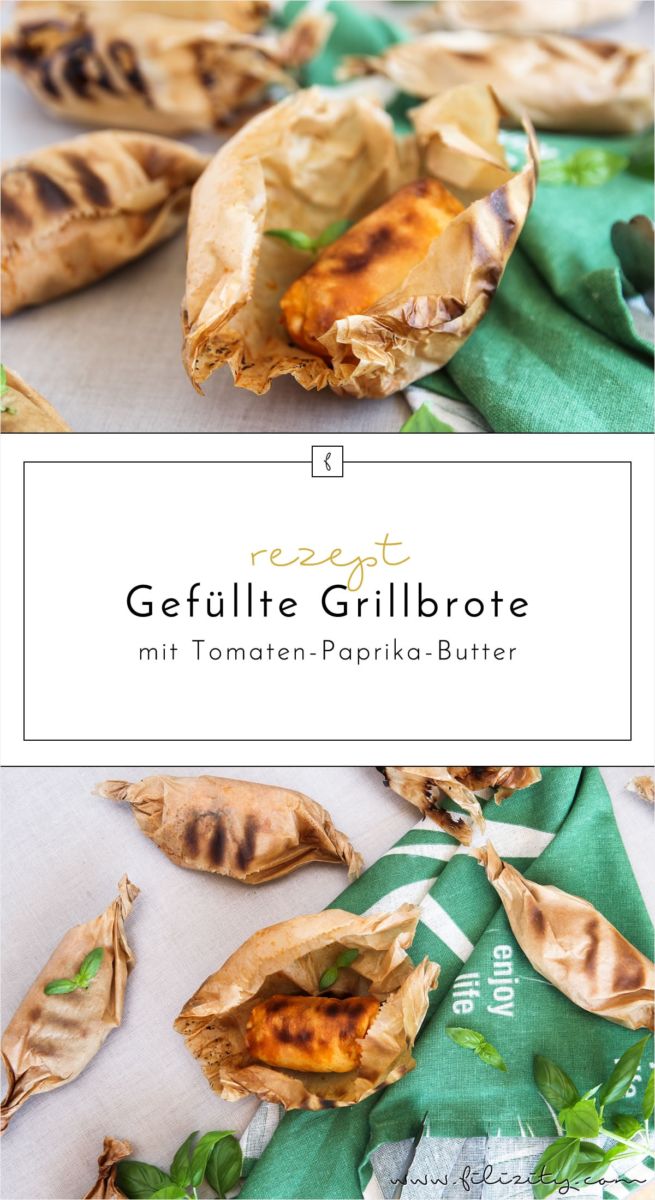 Gefüllte Grillbrote mit TomatenPaprikaButter