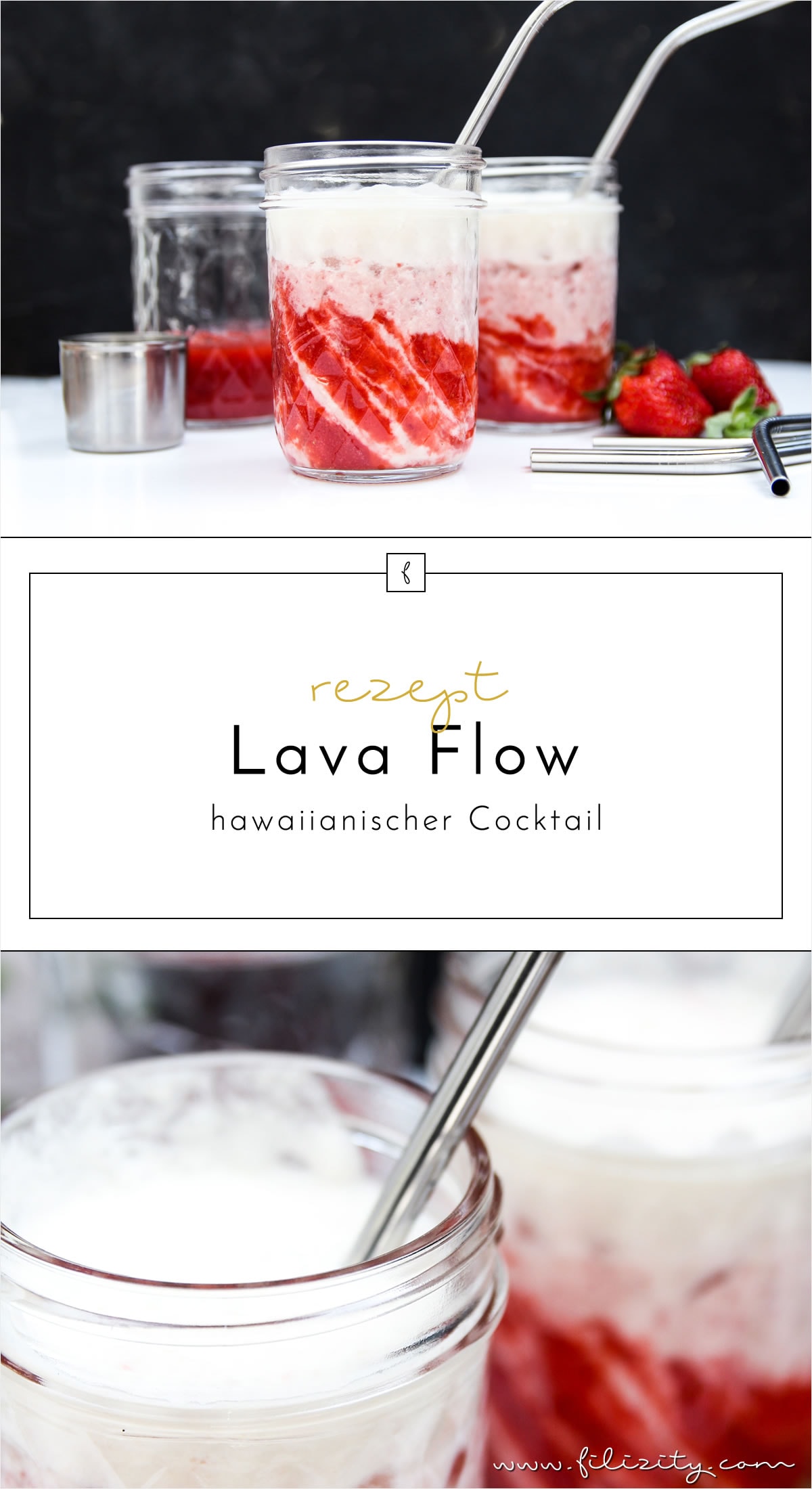 Lava Flow – hawaiianisches Cocktail-Rezept