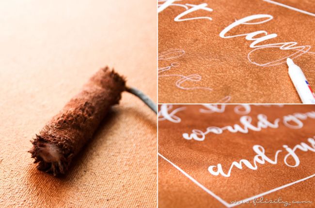 Wanddeko Leinwand mit Handlettering Quotes