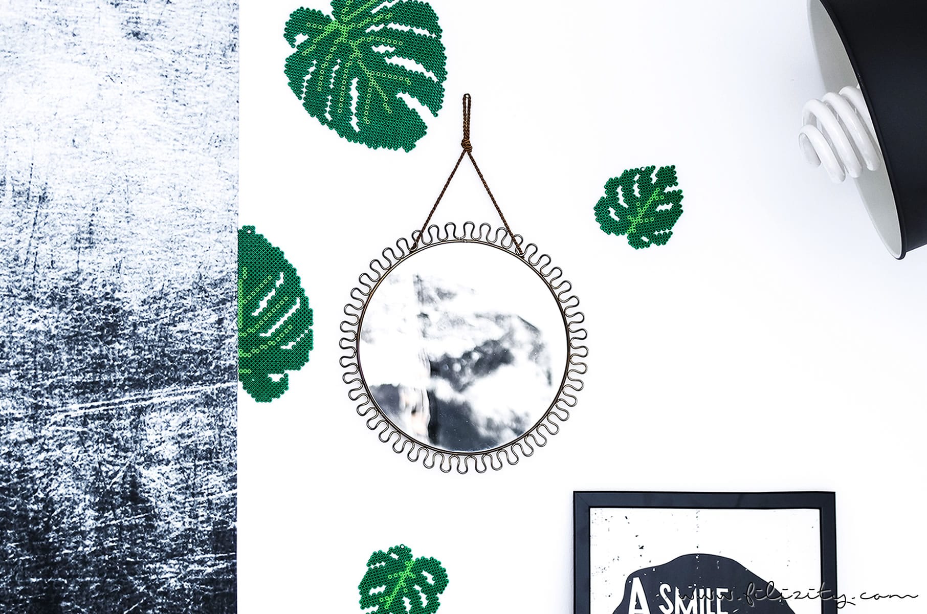 DIY Urban Jungle: Bügelperlen-Monstera - Just Bead It! #bügelperlen #monstera