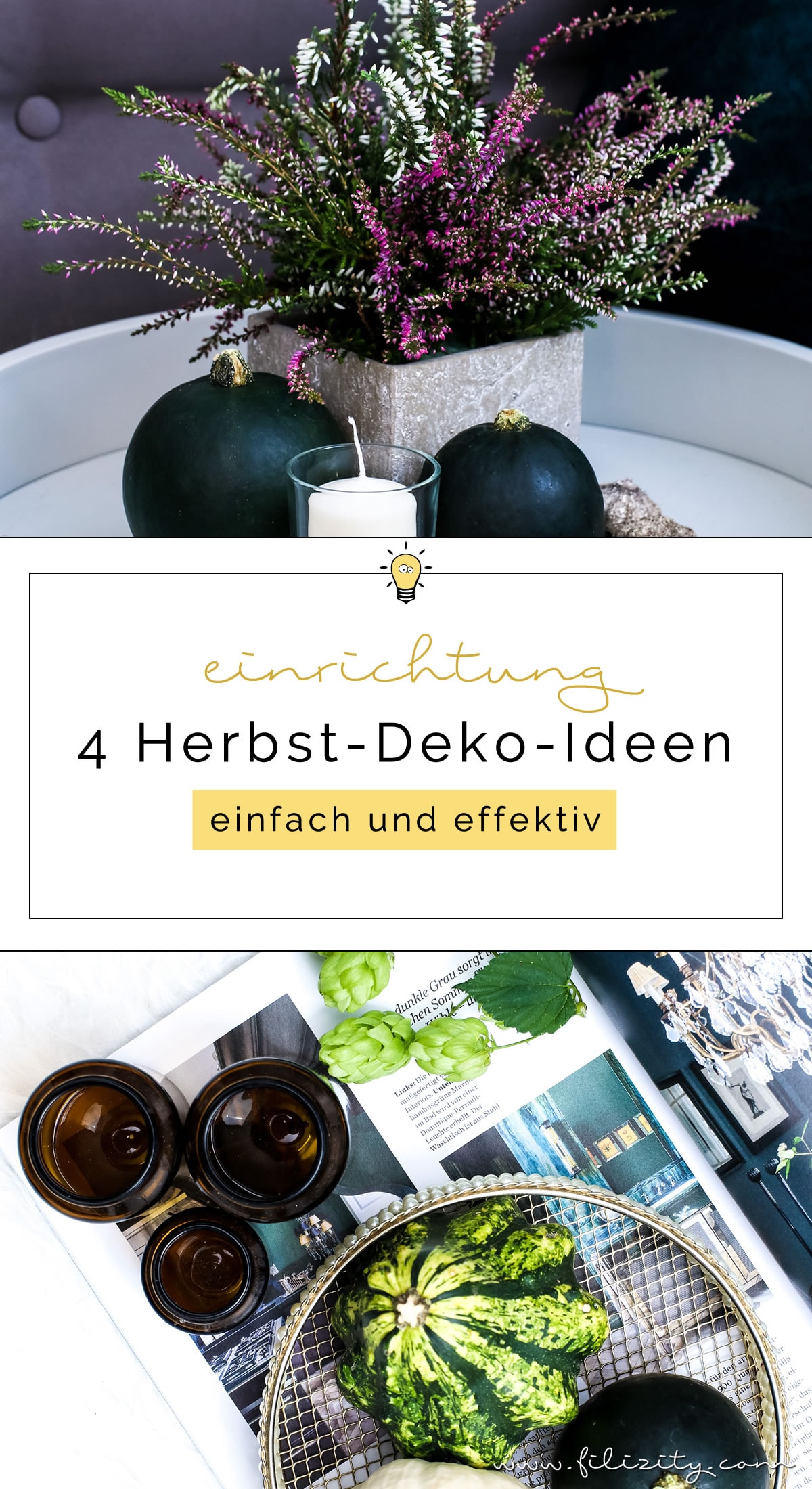 Herbst-Deko leicht gemacht: 4 Ideen für ein gemütliches Zuhause | Filizity.com | DIY- & Interior-Blog aus Koblenz #herbst