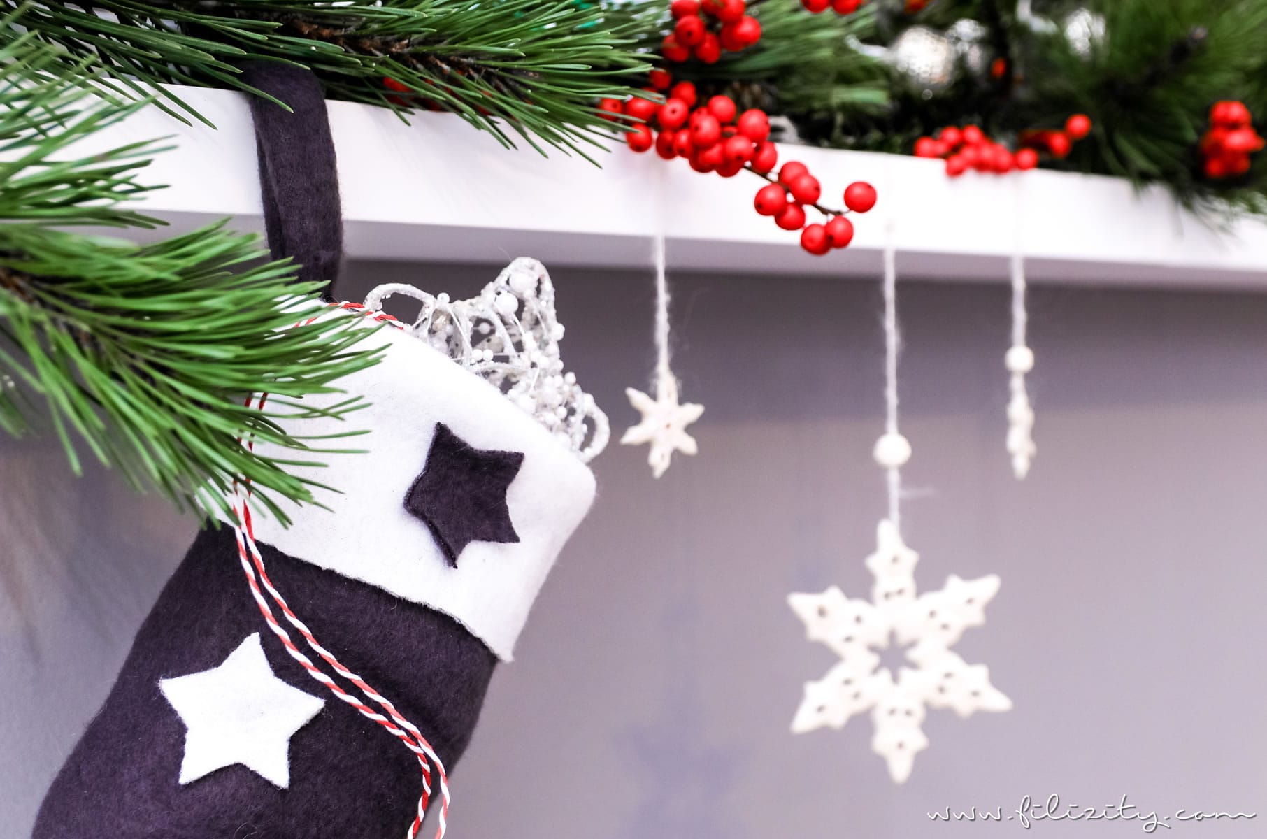 Basteln in der Weihnachtszeit: Nikolausstiefel nähen | Filizity.com | DIY-Blog aus dem Rheinland #weihnachten #nikolaus #nähen #geschenkideen