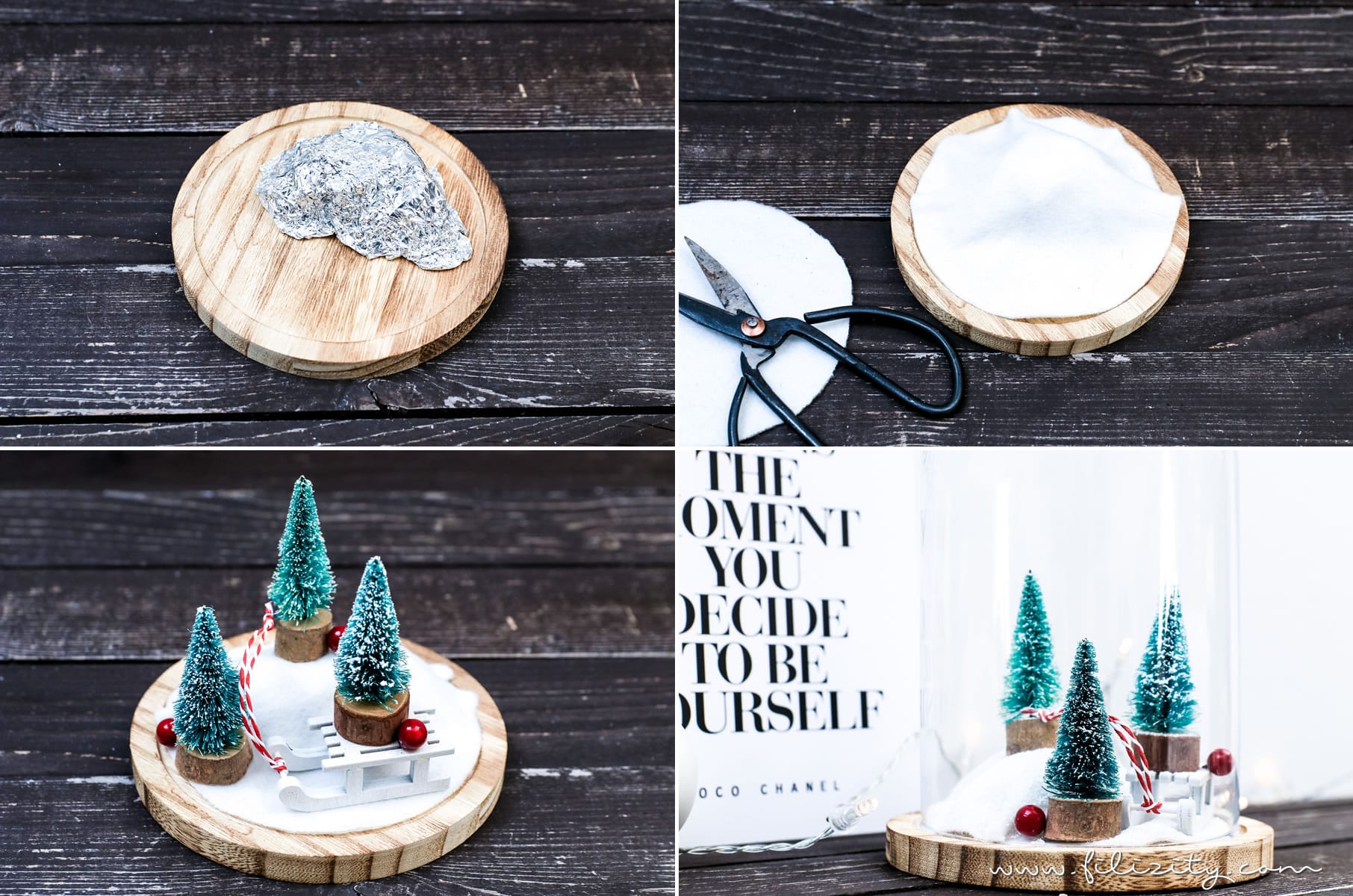 DIY Weihnachtsdeko 'Winterwonderland im Glas' | Filizity.com | DIY-Blog aus dem Rheinland #weihnachten #winter #deko #ohtannenbaum