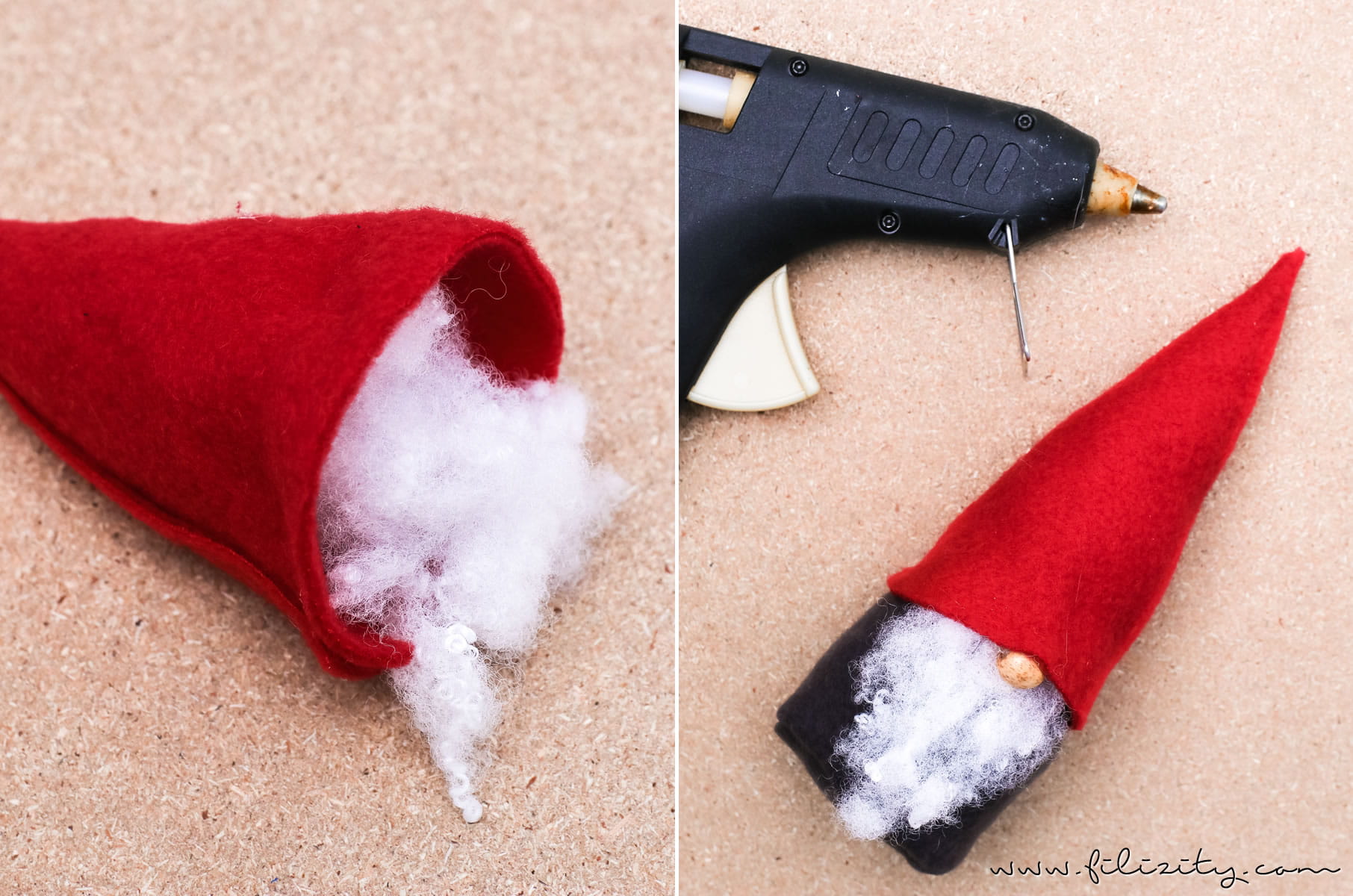 DIY Wichtel basteln ohne Nähen – Süße Weihnachtsdeko und Geschenkidee | Filizity.com |DIY-Blog aus dem Rheinland #weihnachten #geschenkidee #weihnachtsdeko