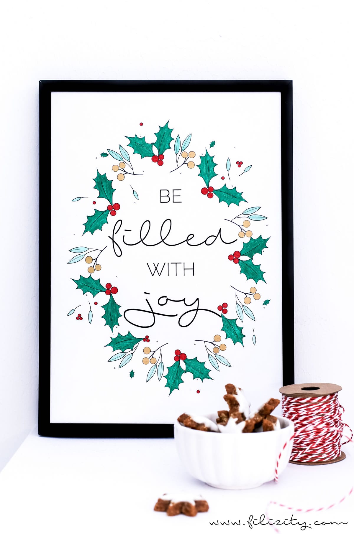 DIY Weihnachtsdeko (Wimpel & Bilder) und Geschenk-Anhänger – Printables zum Ausmalen mit PILOT Pen | Filizity.com | DIY-Blog aus dem Rheinland #pilot #pilotkreativ #pilotpen #printable #weihnachten