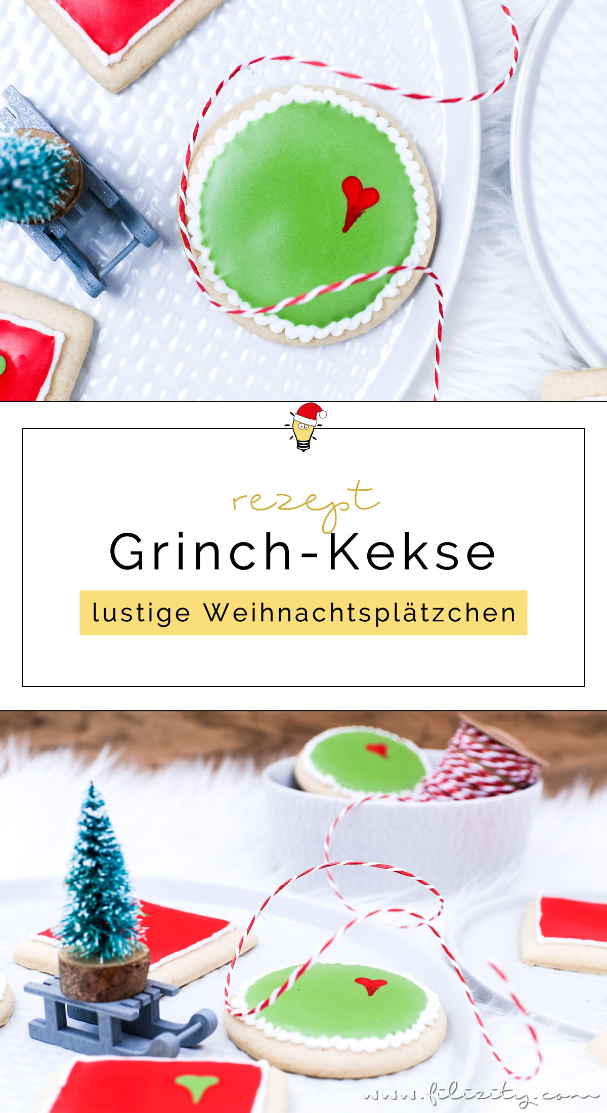 Grinch-Cookies – Weihnachtsplätzchen mal anders | Kekse verzieren mit Royal Icing | Filizity.com | Food-Blog aus dem Rheinland #grinch #weihnachten #plätzchen #weihnachtsbäckerei