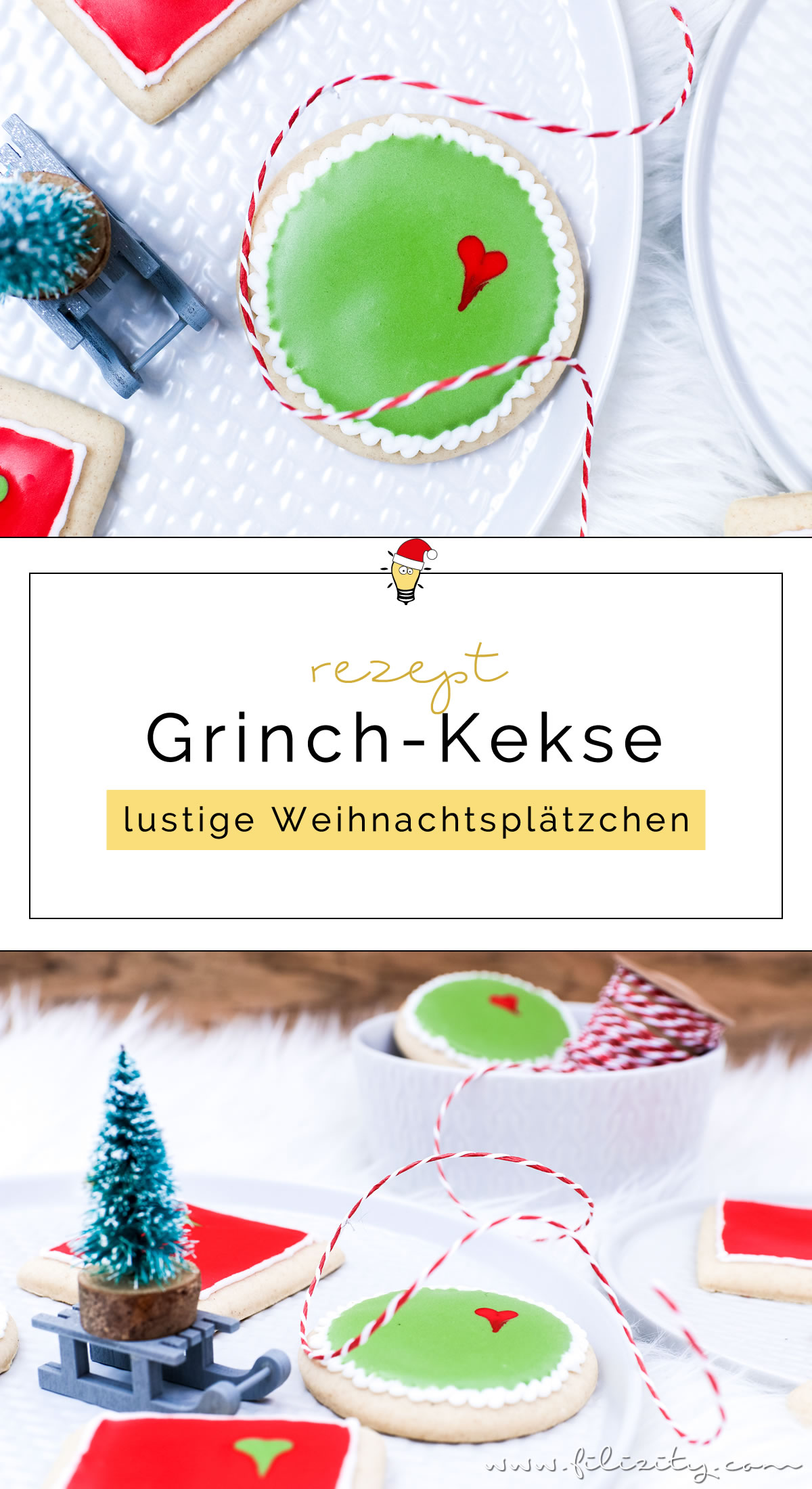 Grinch-Cookies – Weihnachtsplätzchen mal anders | Kekse verzieren mit Royal Icing | Filizity.com | Food-Blog aus dem Rheinland #grinch #weihnachten #plätzchen #weihnachtsbäckerei