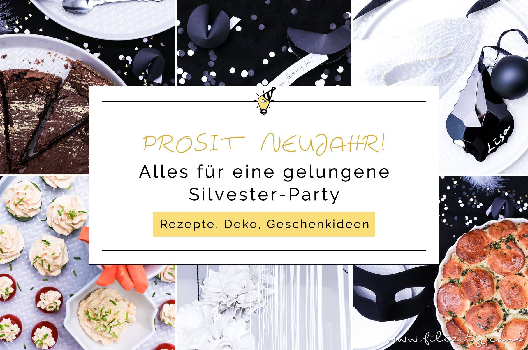Rezepte, DIY Party-Deko, Geschenkideen - Alles für die Silvester-Party | Filizity.com | Interior, Food & DIY-Blog aus dem Rheinland #nye #silvester #party
