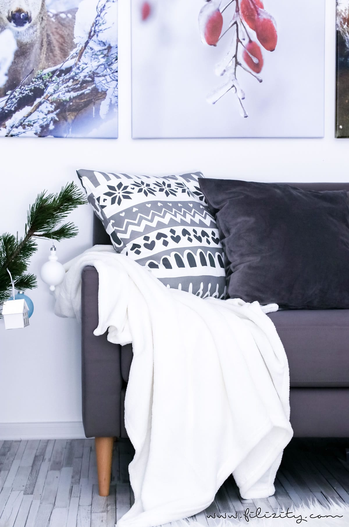 Vinter 2017: Winter- und Weihnachtsdeko von IKEA + DIY Dekokissen | Filizity.com | Interior-Blog aus dem Rheinland #vinter2017 #ikea #weihnachten