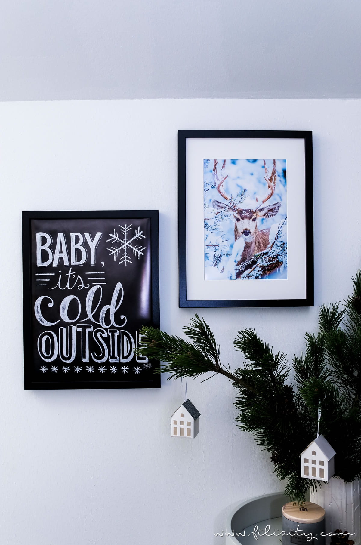 DIY Winterdeko: Hyggelig beleuchtete Poster selber machen mit Postern von Posterlounge | Filizity.com | DIY-Blog aus dem Rheinland #hygge #poster #winterdeko