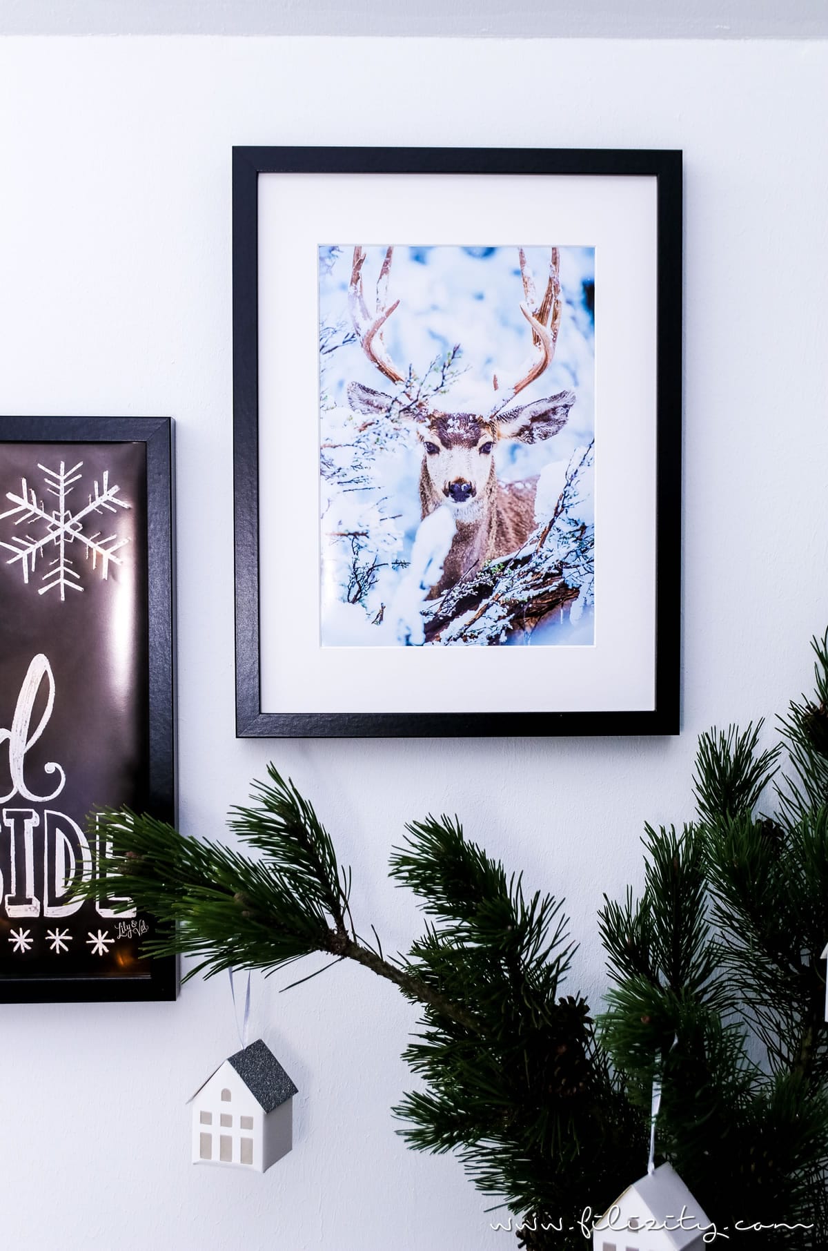 DIY Winterdeko: Hyggelig beleuchtete Poster selber machen mit Postern von Posterlounge | Filizity.com | DIY-Blog aus dem Rheinland #hygge #poster #winterdeko